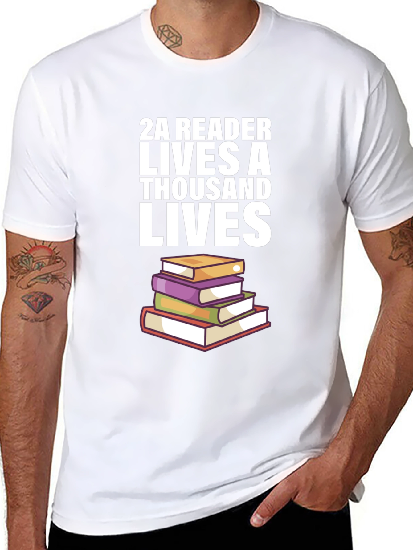 2A Reader Lives a Thousand Lives T-Shirt