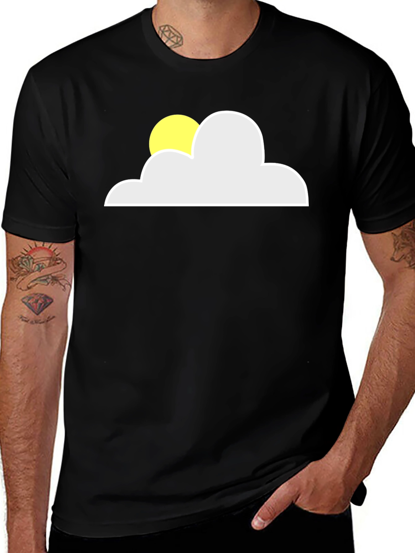 Sunny Day Cloud Graphic Tee - Comfort Fit