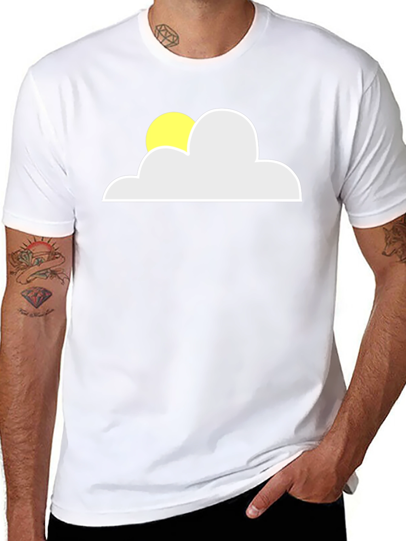 Sunny Day Cloud Graphic Tee - Comfort Fit