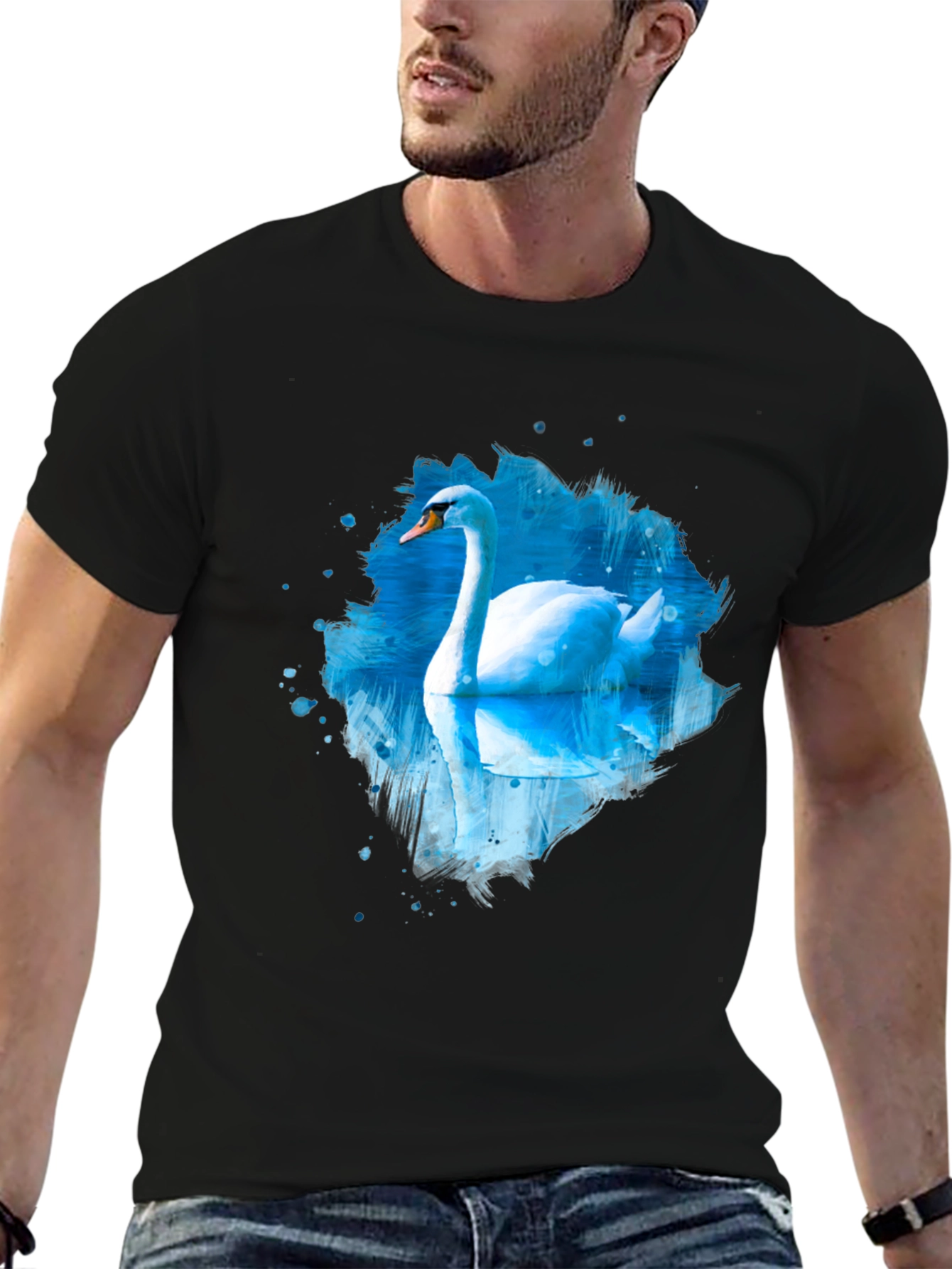 Swan Lake Black Graphic Tee