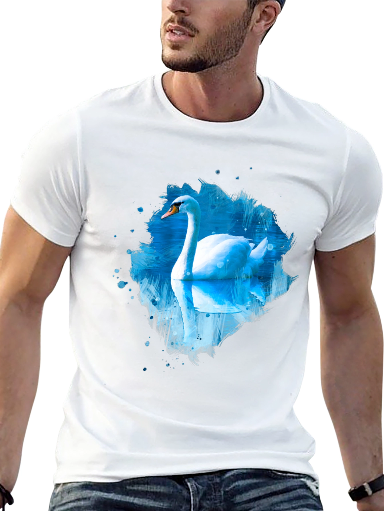 Swan Lake Black Graphic Tee