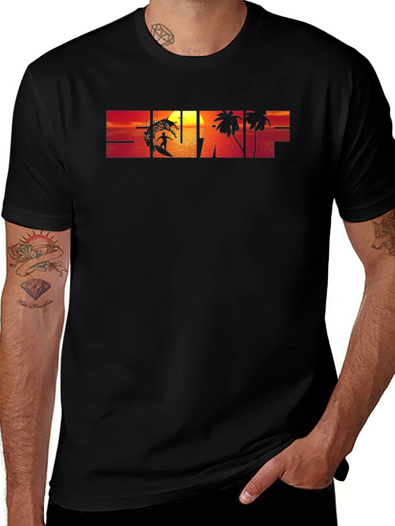 Sunset Surf Graphic T-Shirt