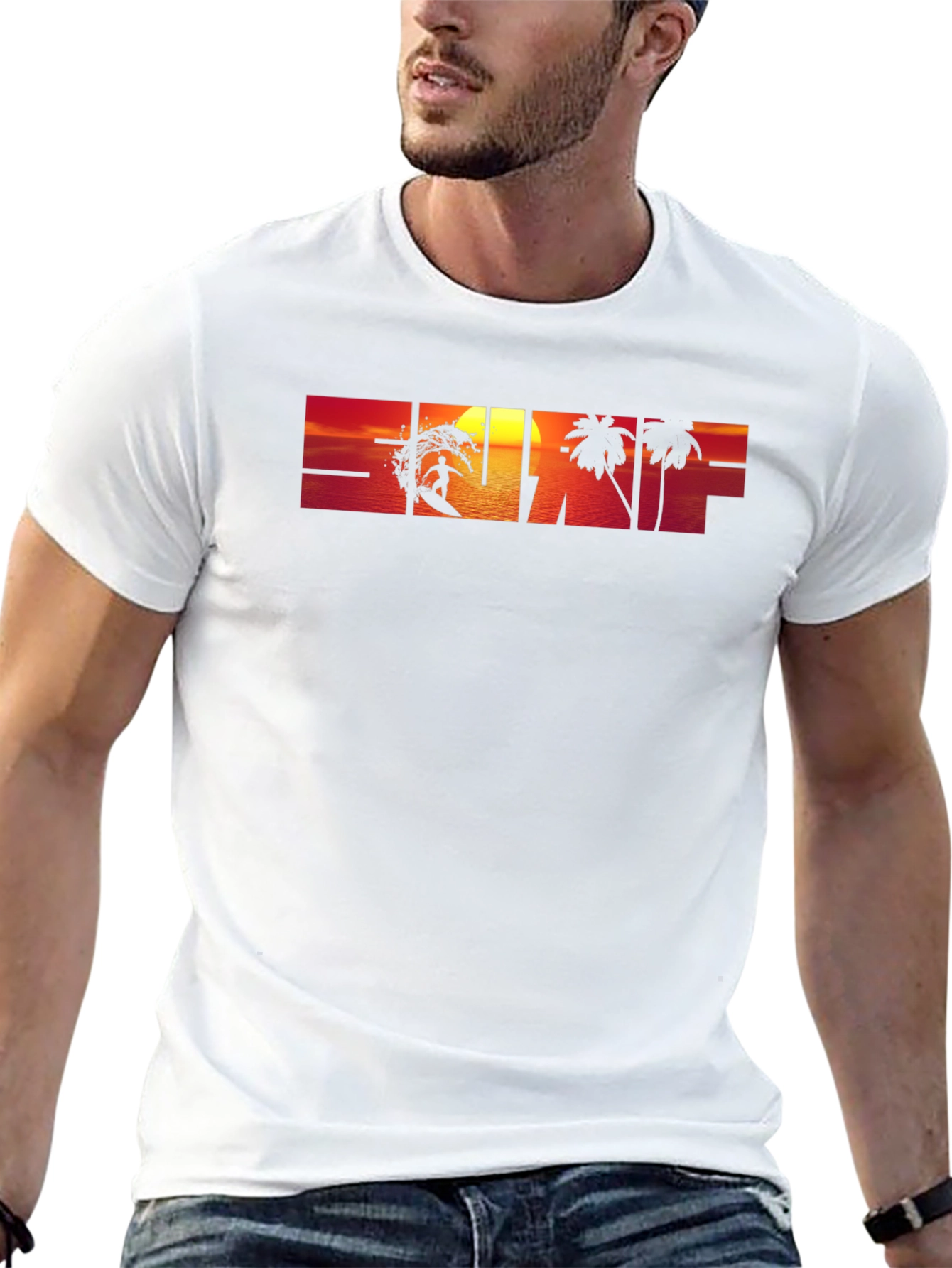 Sunset Surf Graphic T-Shirt