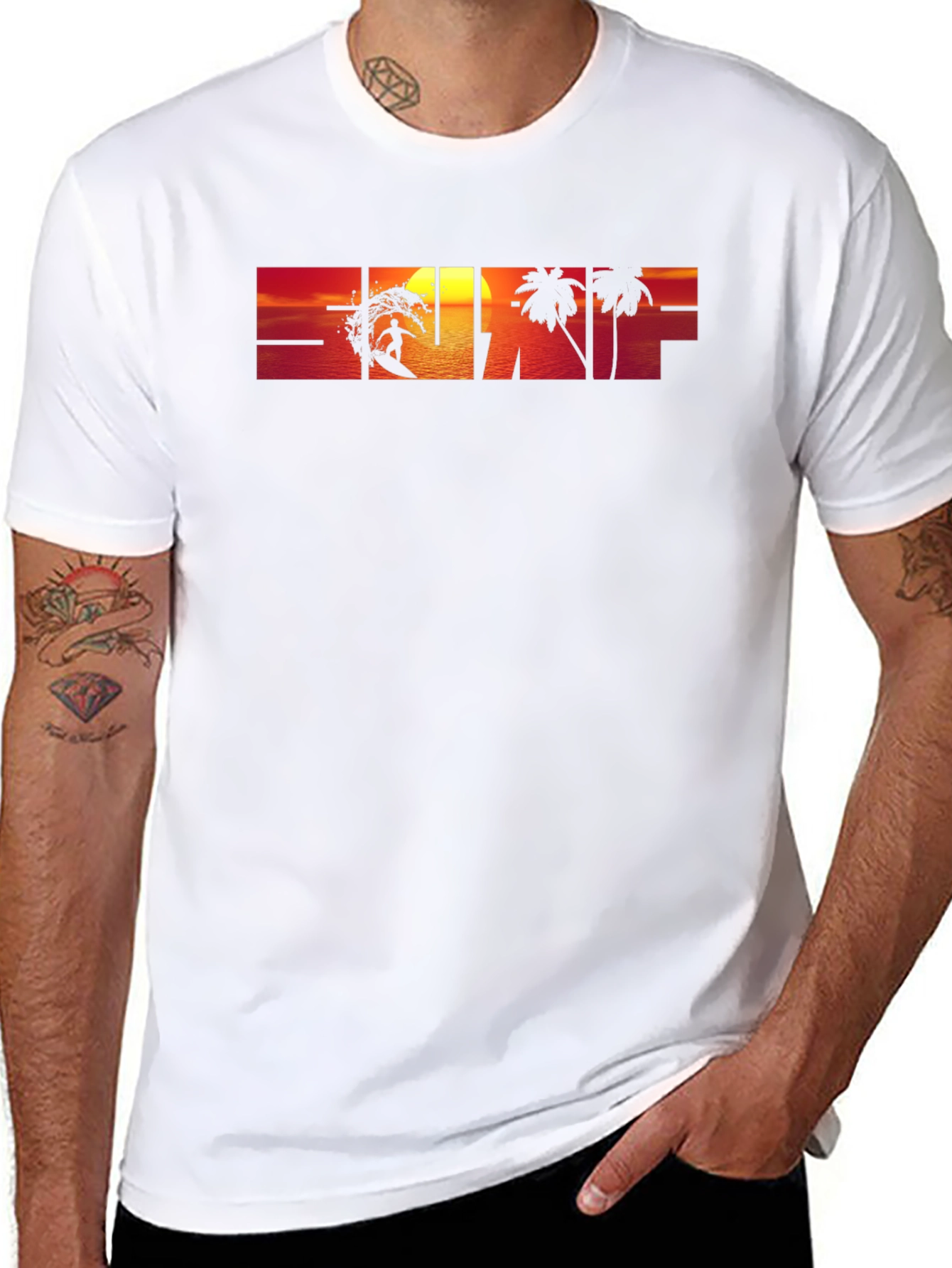 Sunset Surf Graphic T-Shirt