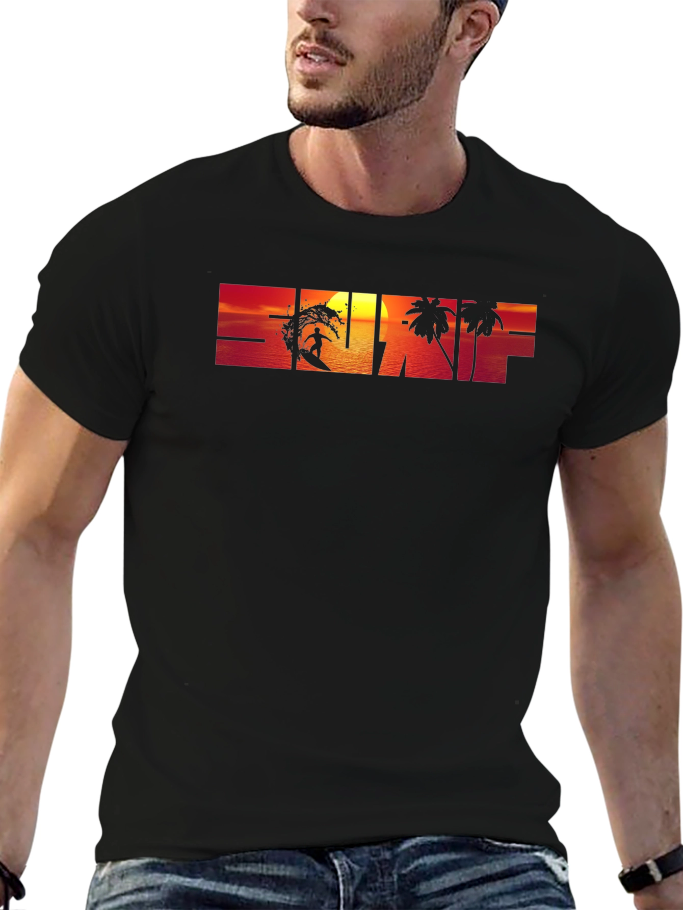Sunset Surf Graphic T-Shirt