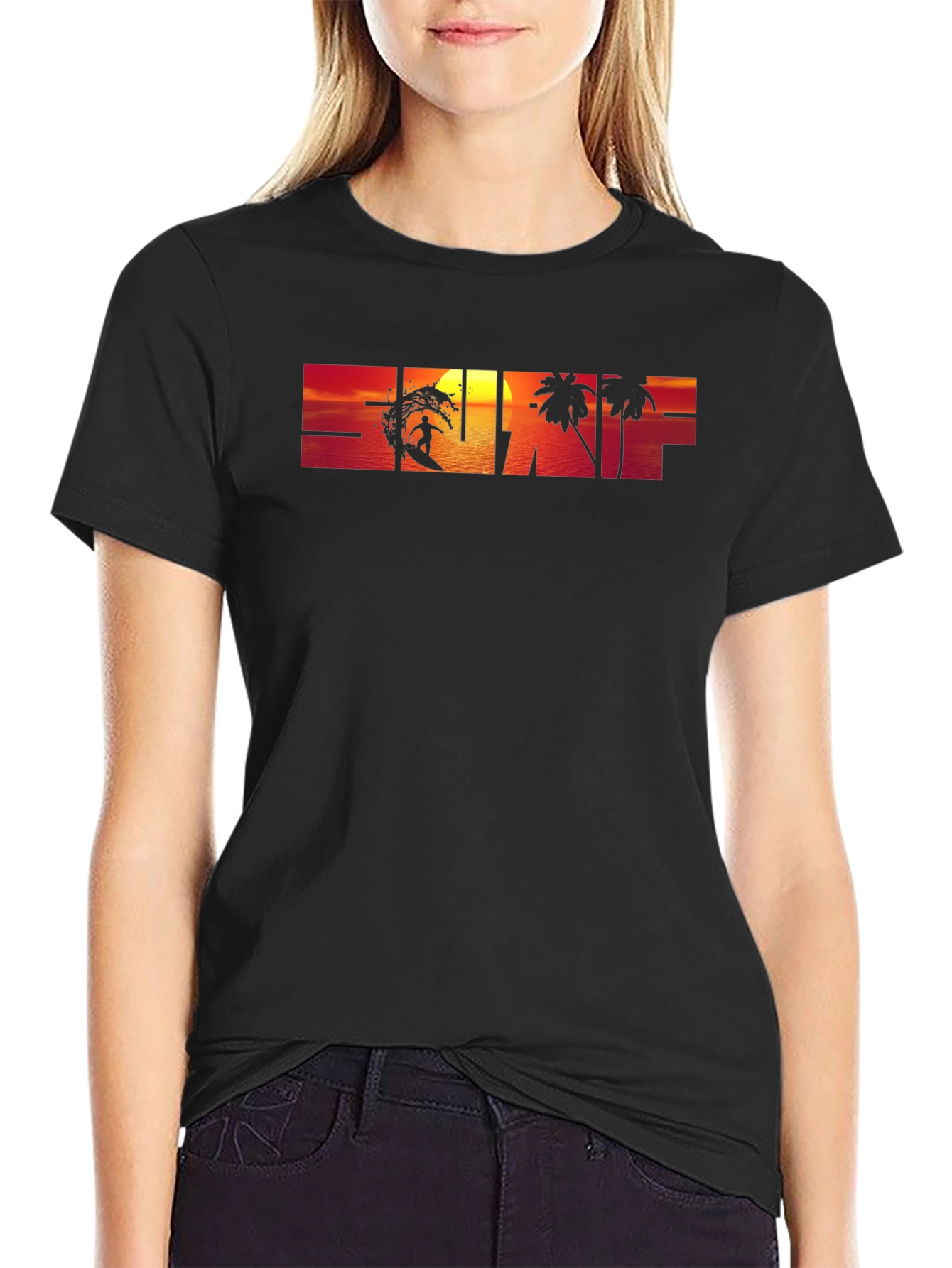 Sunset Surf Graphic T-Shirt