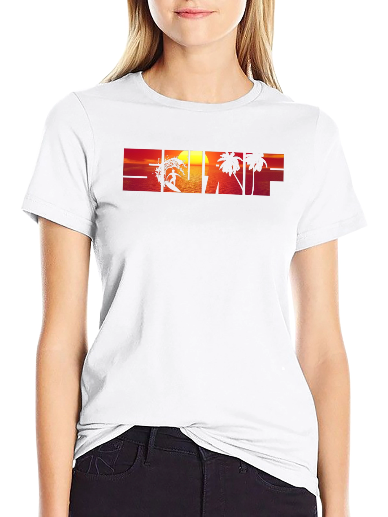 Sunset Surf Graphic T-Shirt