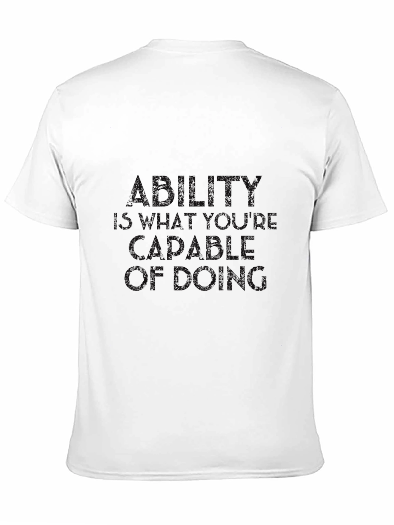 Ability Quote Graphic Tee - Black