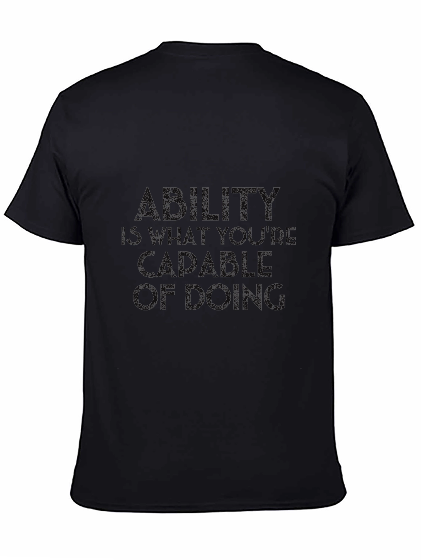 Ability Quote Graphic Tee - Black