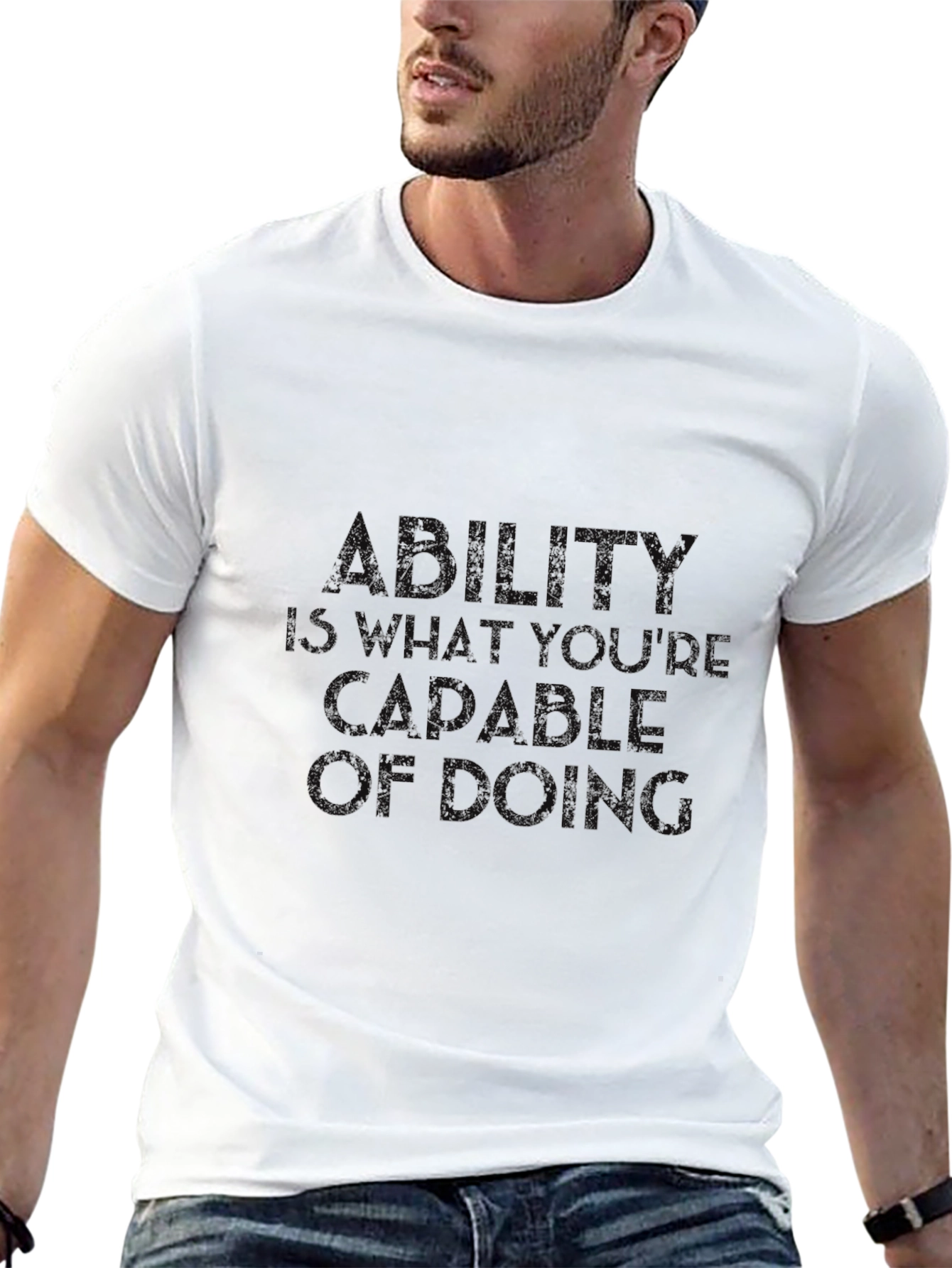 Ability Quote Graphic Tee - Black