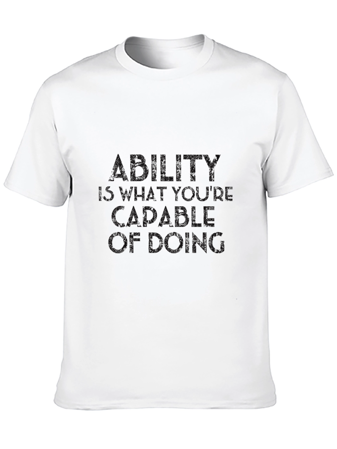 Ability Quote Graphic Tee - Black