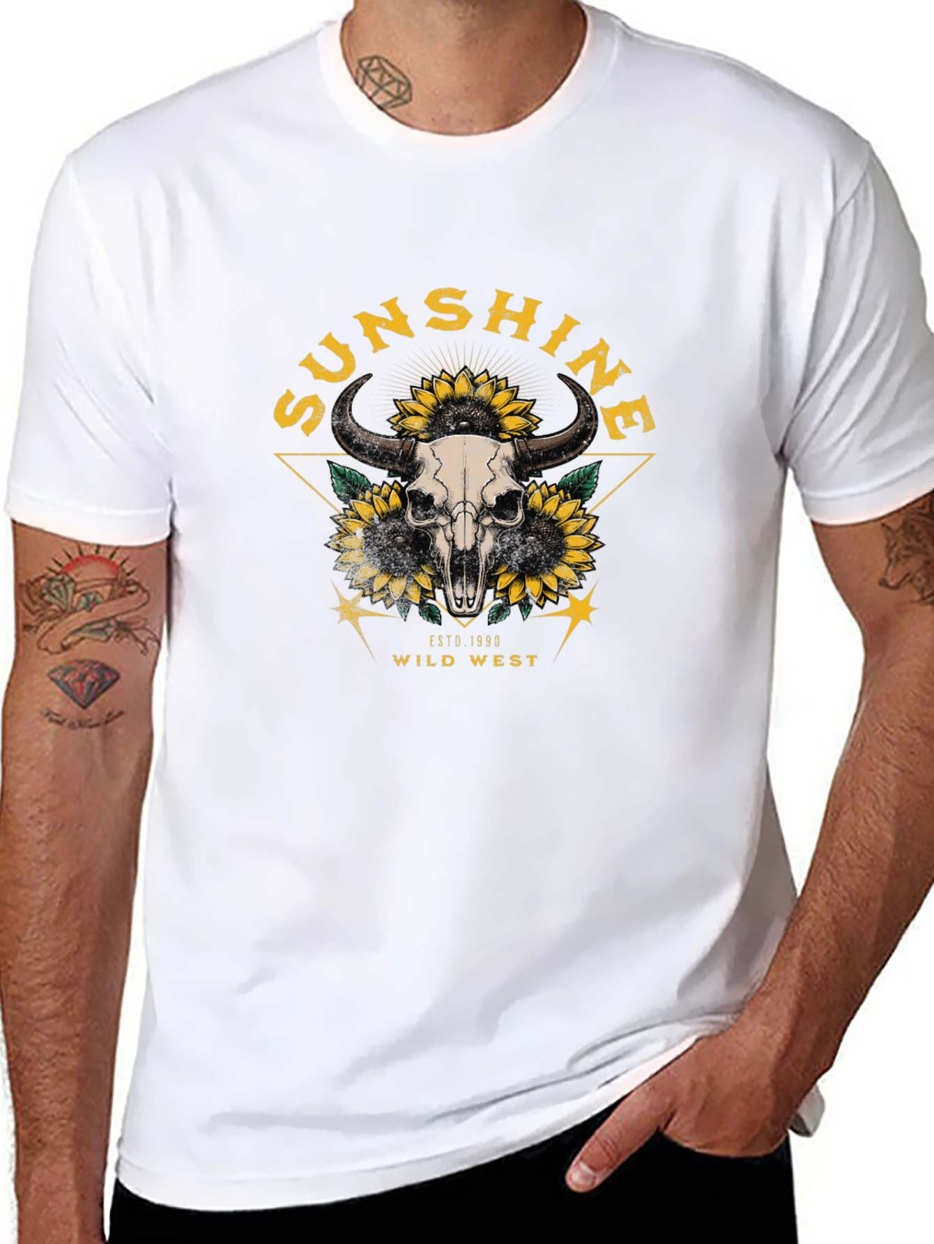 Sunshine Wild West Skull Tee