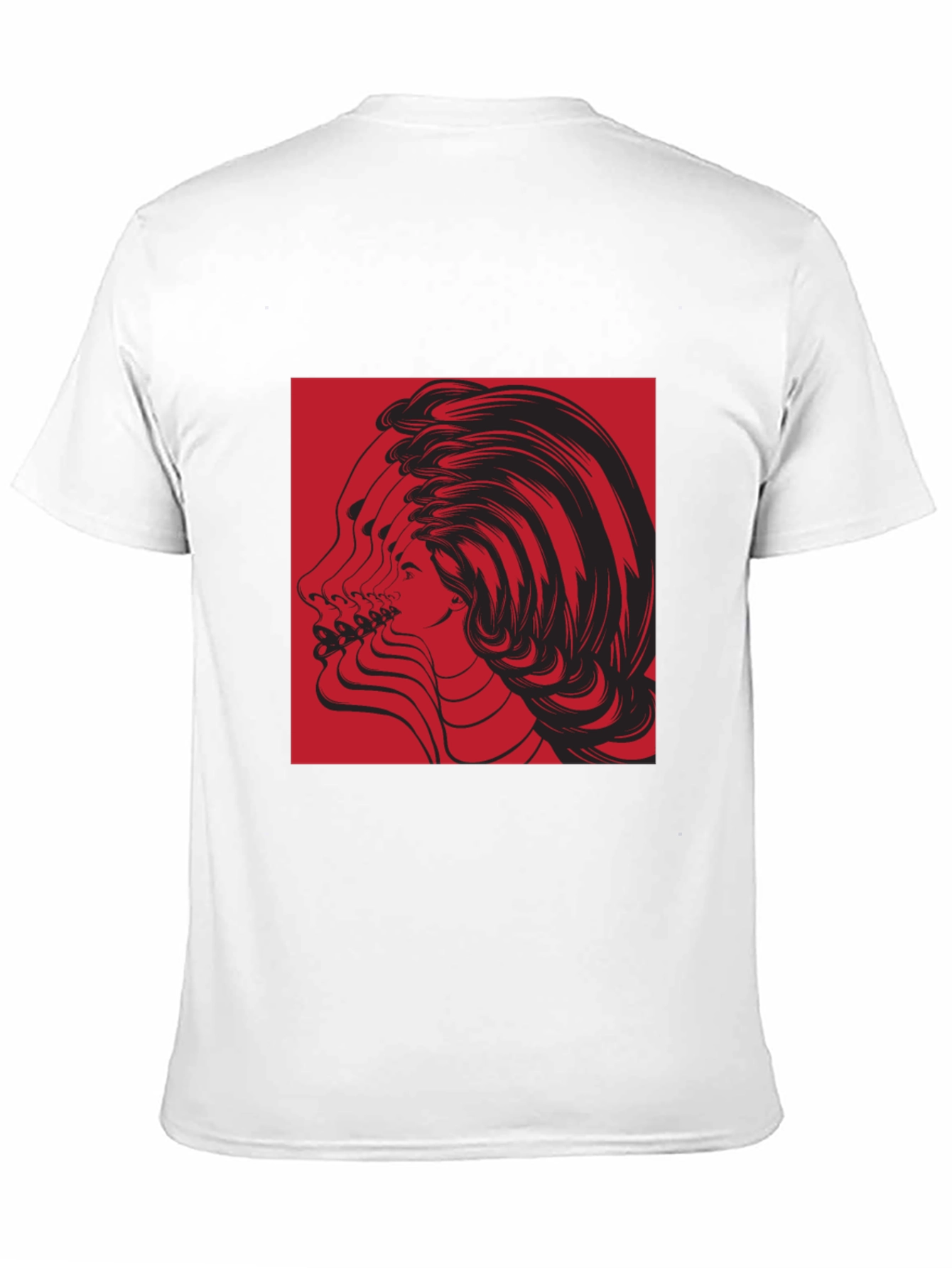 Abstract Portrait Graphic Tee - Black Unisex T-Shirt