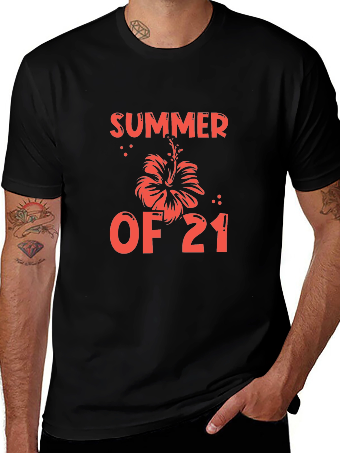 Summer of 21 Black Graphic Tee