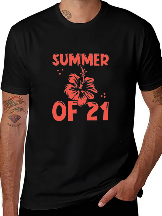 Summer of 21 Black Graphic Tee