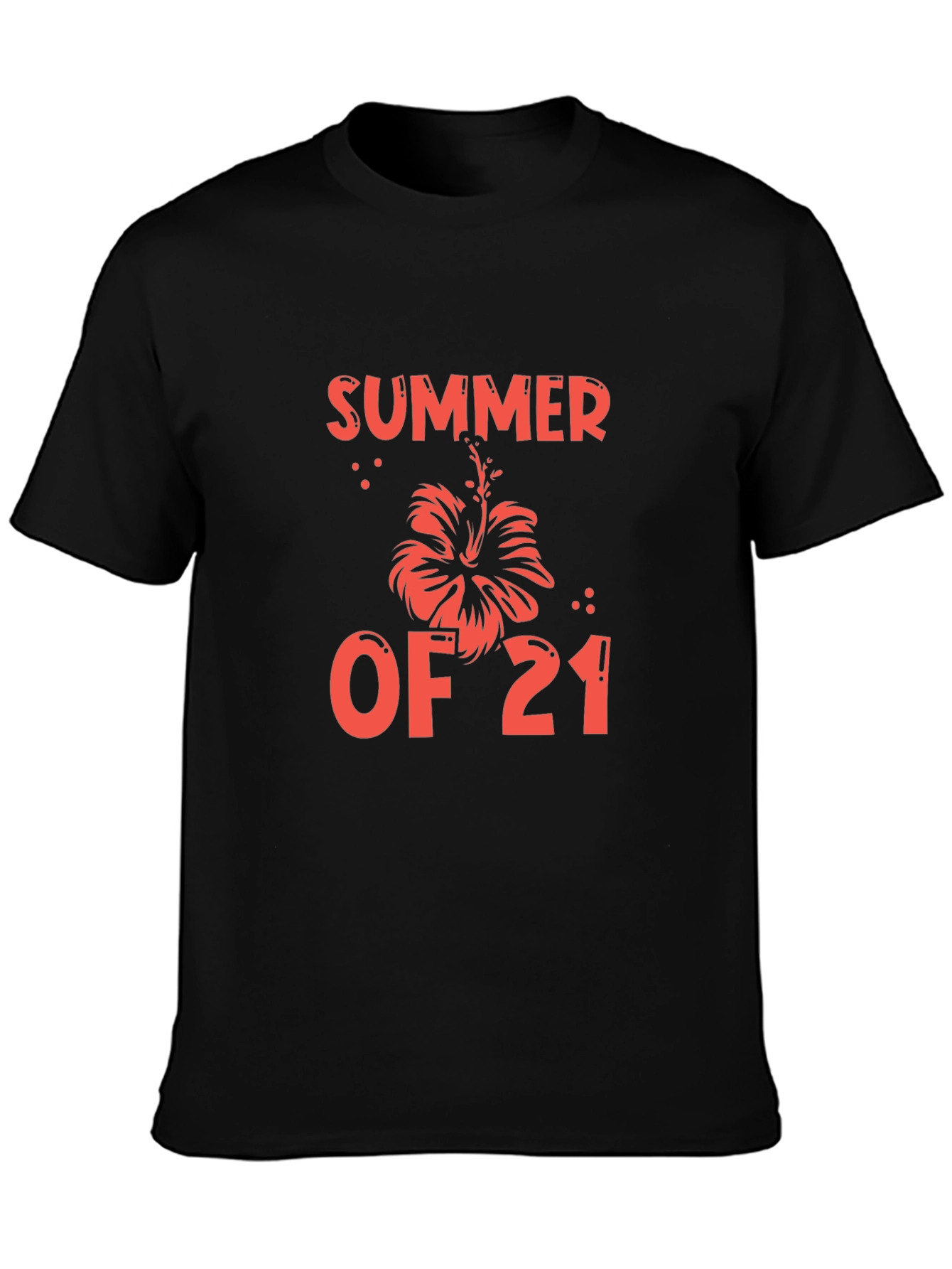 Summer of 21 Black Graphic Tee