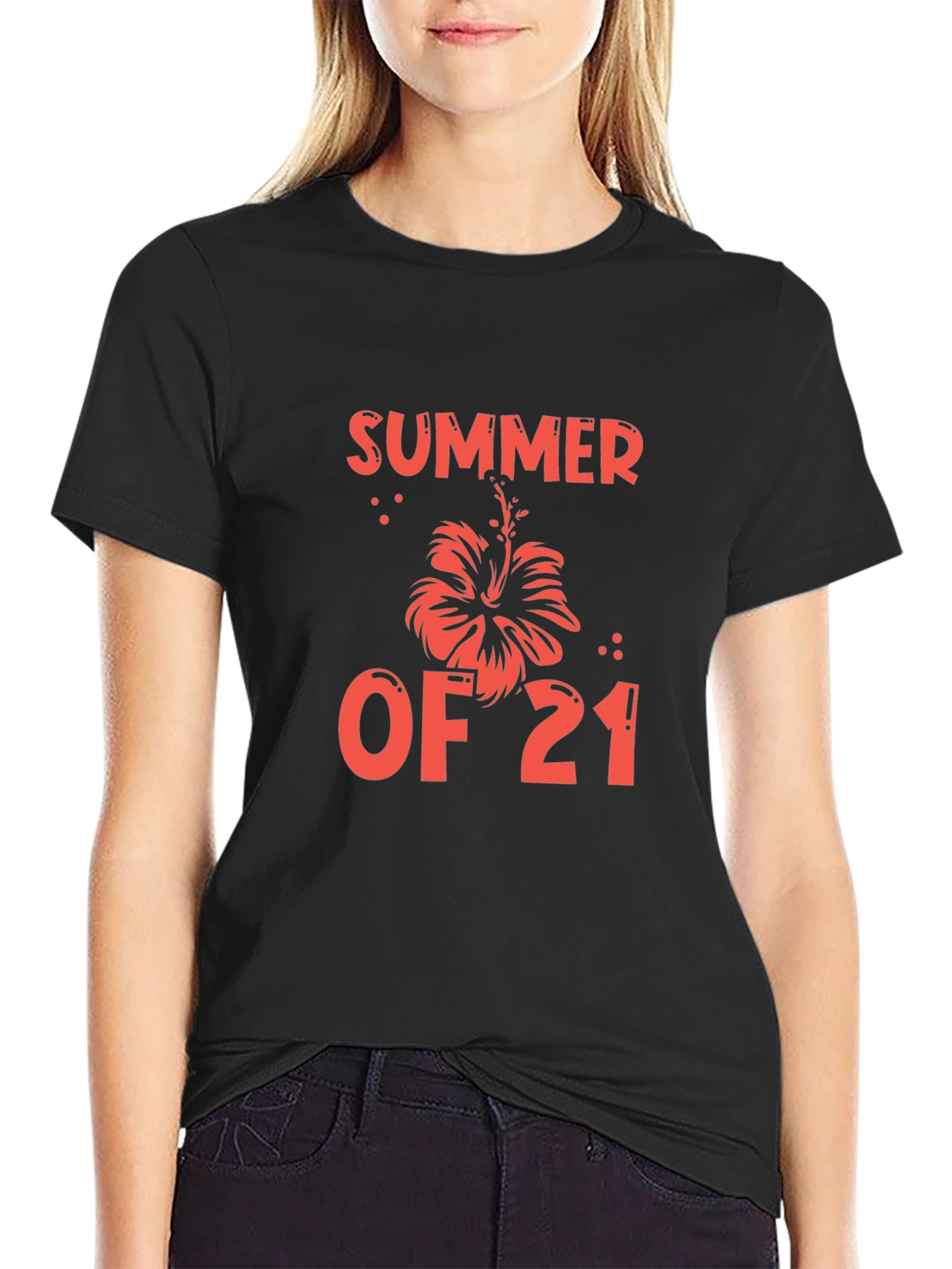 Summer of 21 Black Graphic Tee