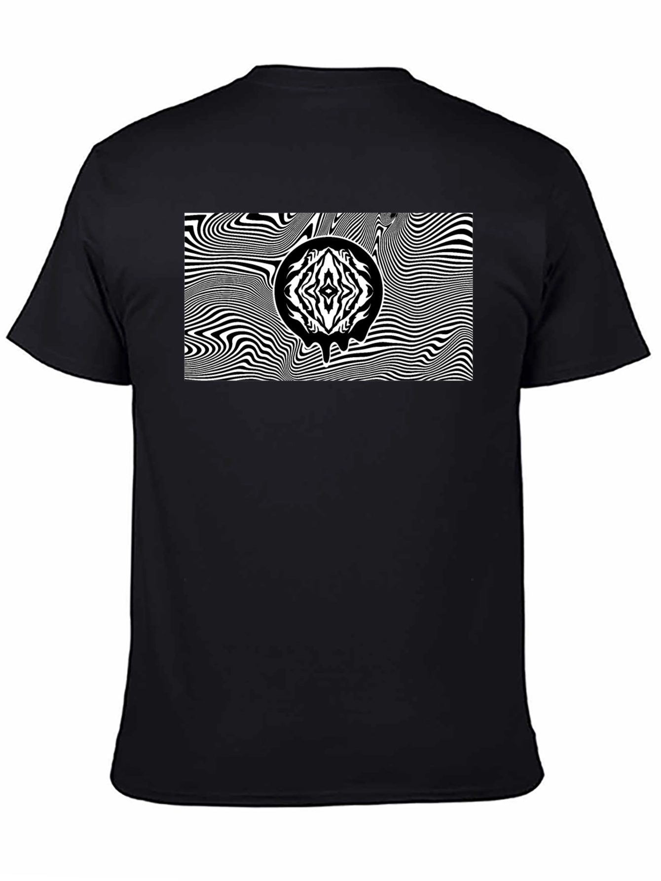 Abstract Graphic Tee - Black Unisex T-Shirt