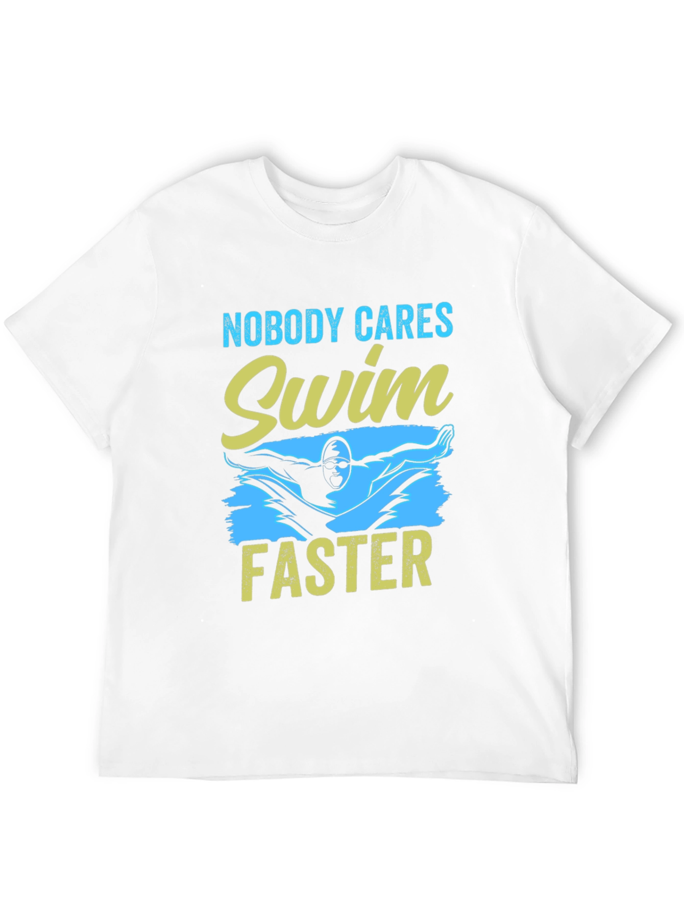 Swim Faster Graphic Tee - Black