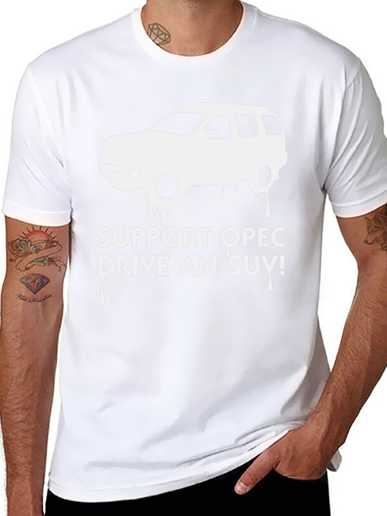 Support OPEC Drive An SUV Graphic Tee