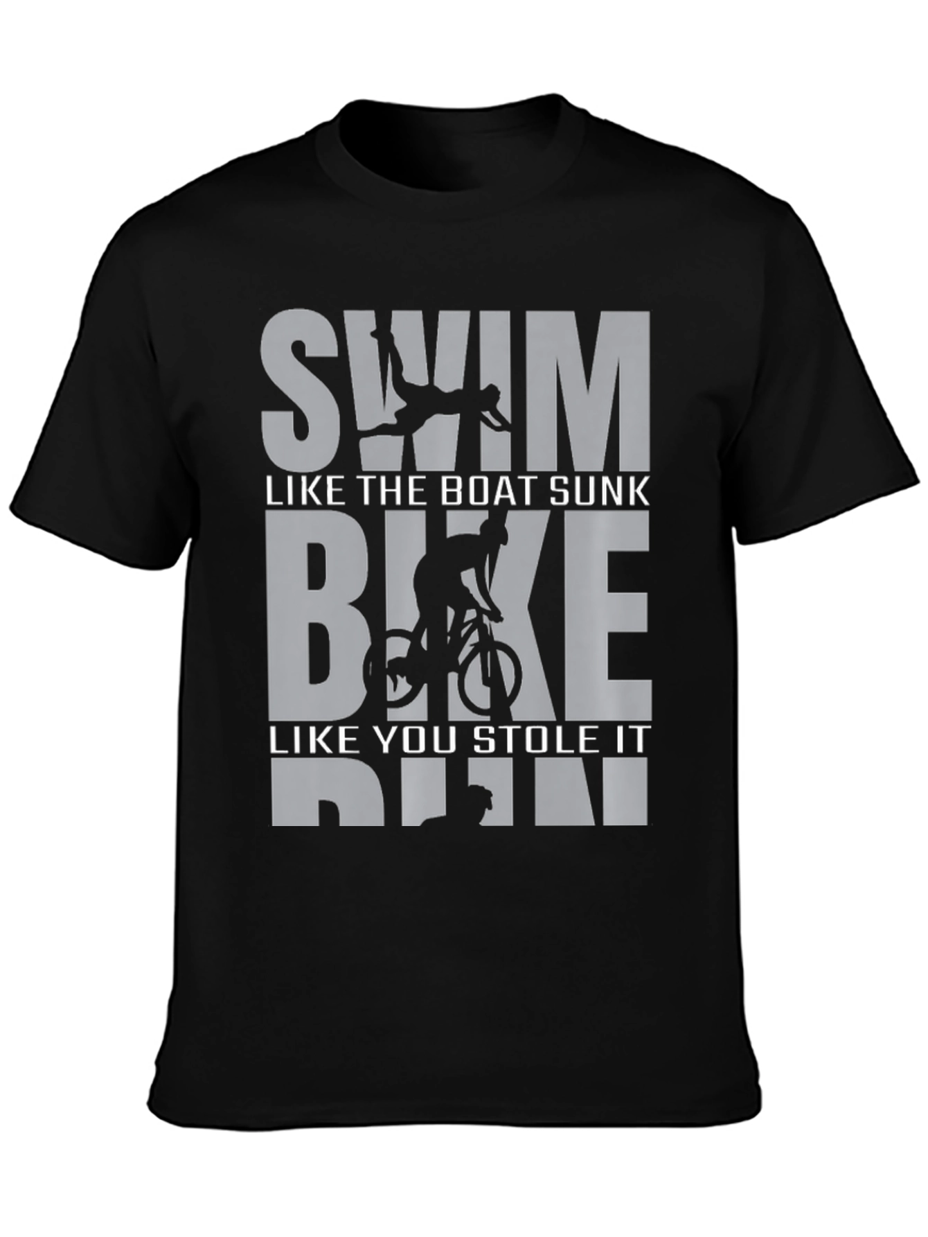 Swim Bike Run Triathlon T-Shirt
