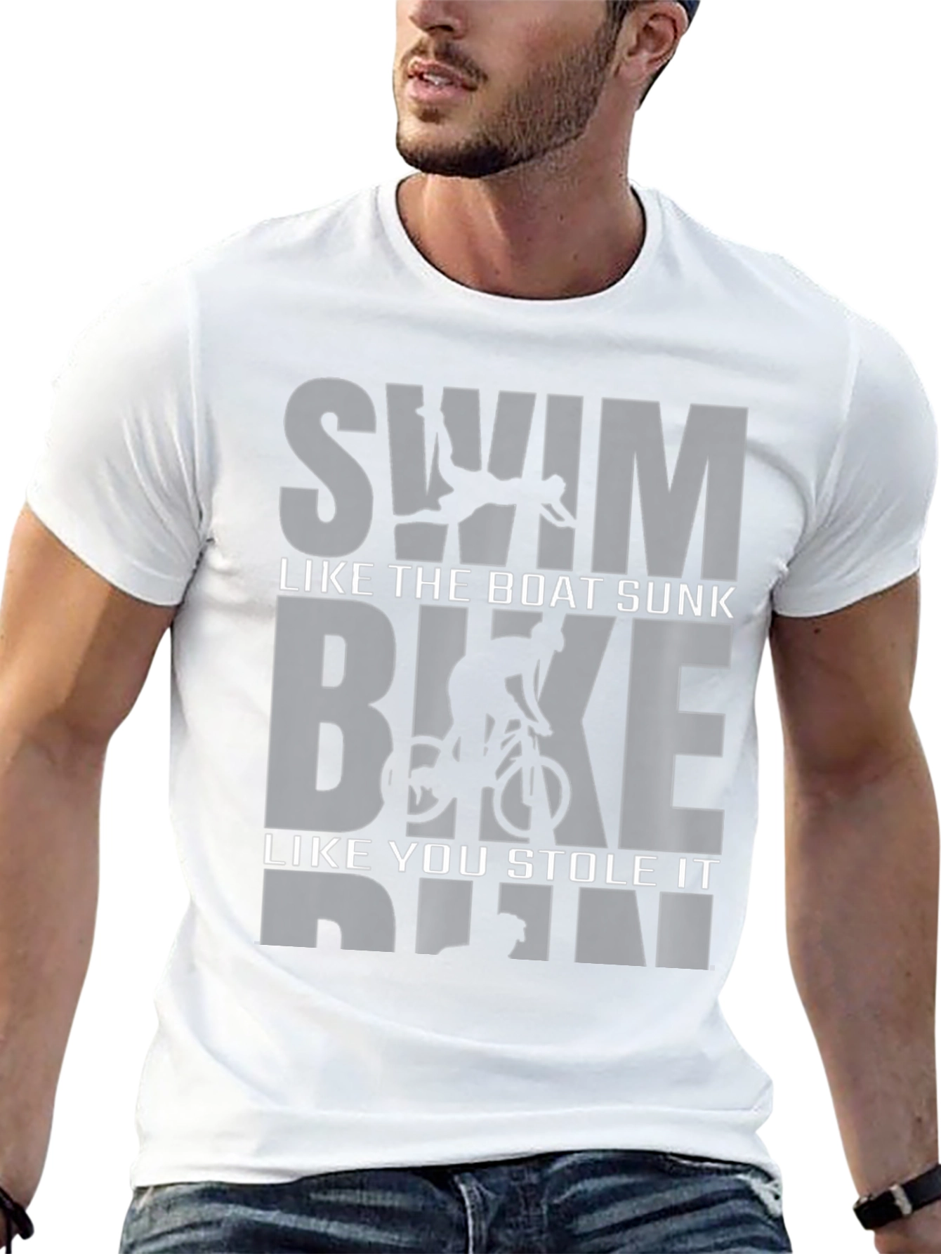 Swim Bike Run Triathlon T-Shirt