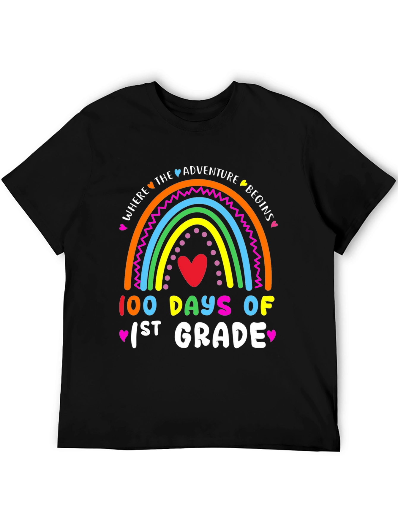 100 Days of 1st Grade Rainbow T-Shirt