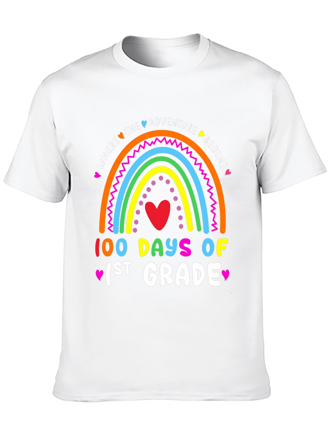 100 Days of 1st Grade Rainbow T-Shirt