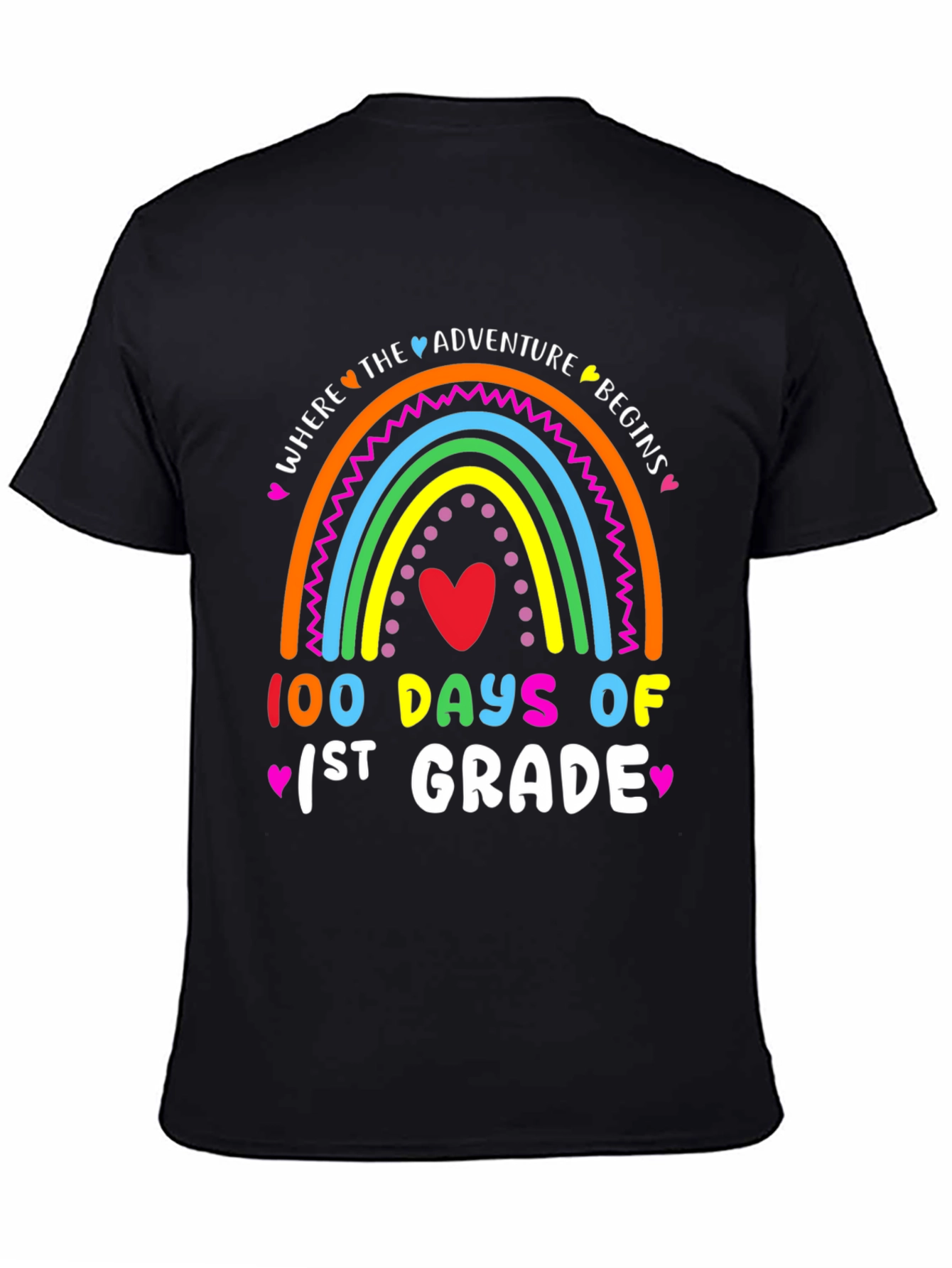 100 Days of 1st Grade Rainbow T-Shirt