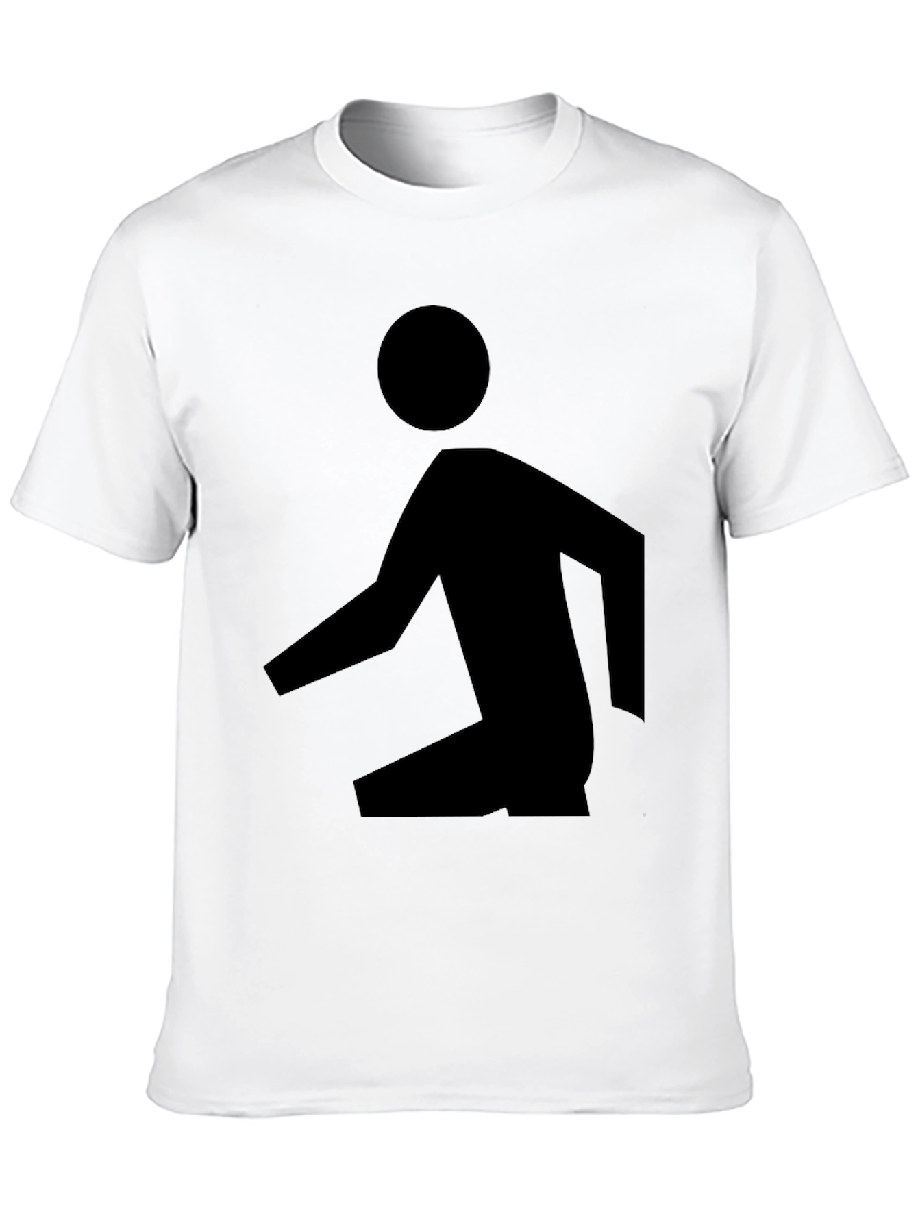 Abstract Man Black T-Shirt - Modern Graphic Tee