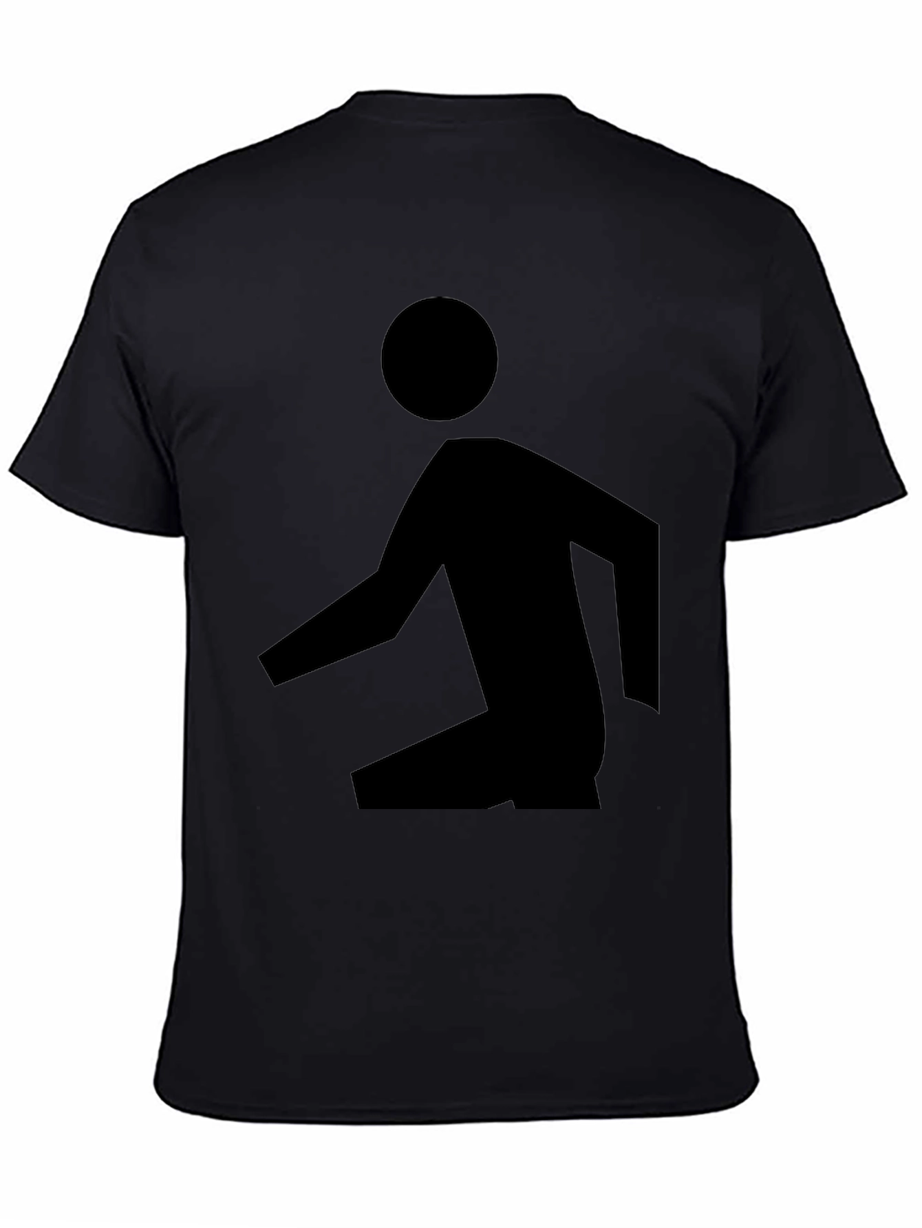 Abstract Man Black T-Shirt - Modern Graphic Tee