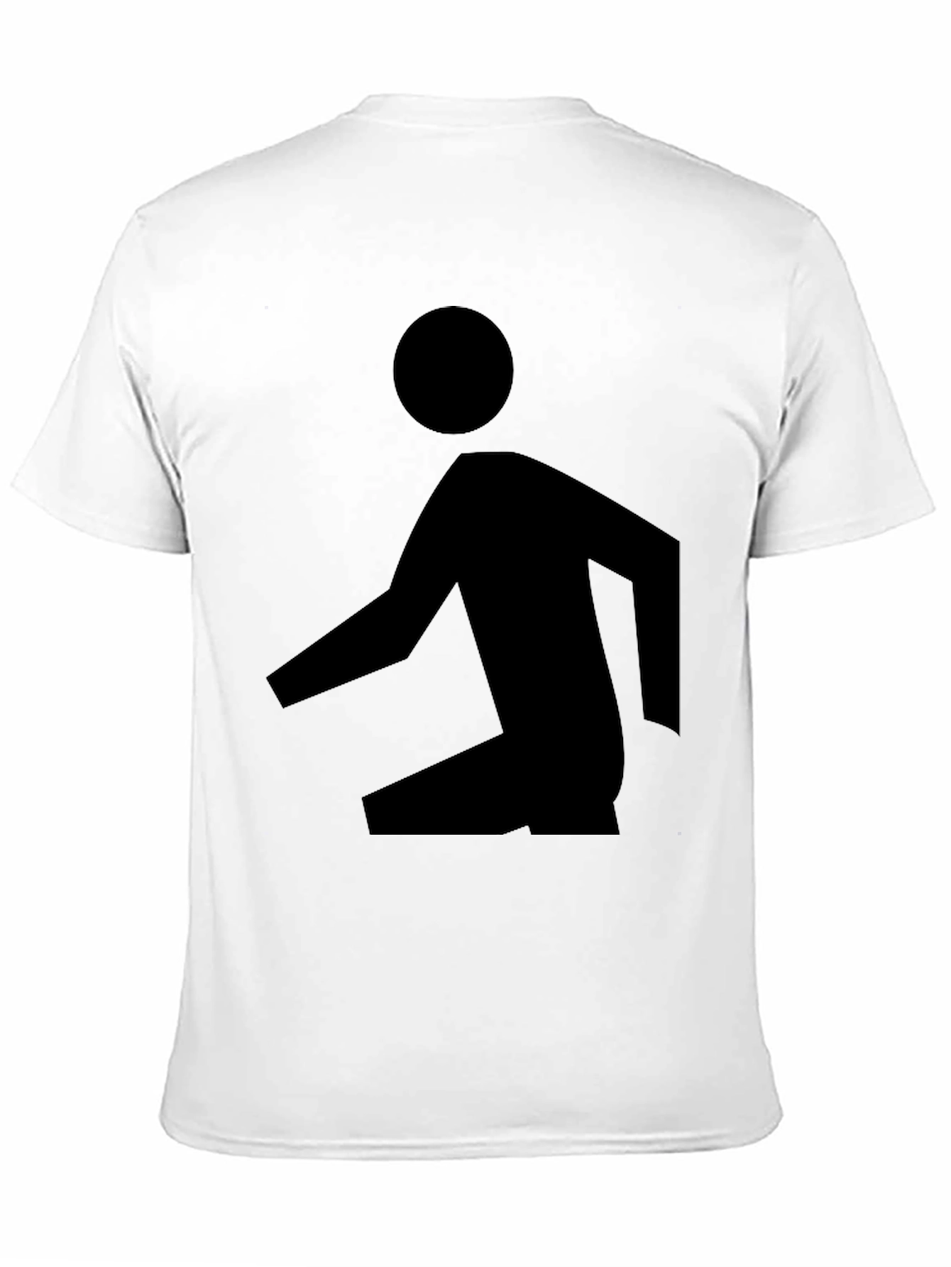 Abstract Man Black T-Shirt - Modern Graphic Tee