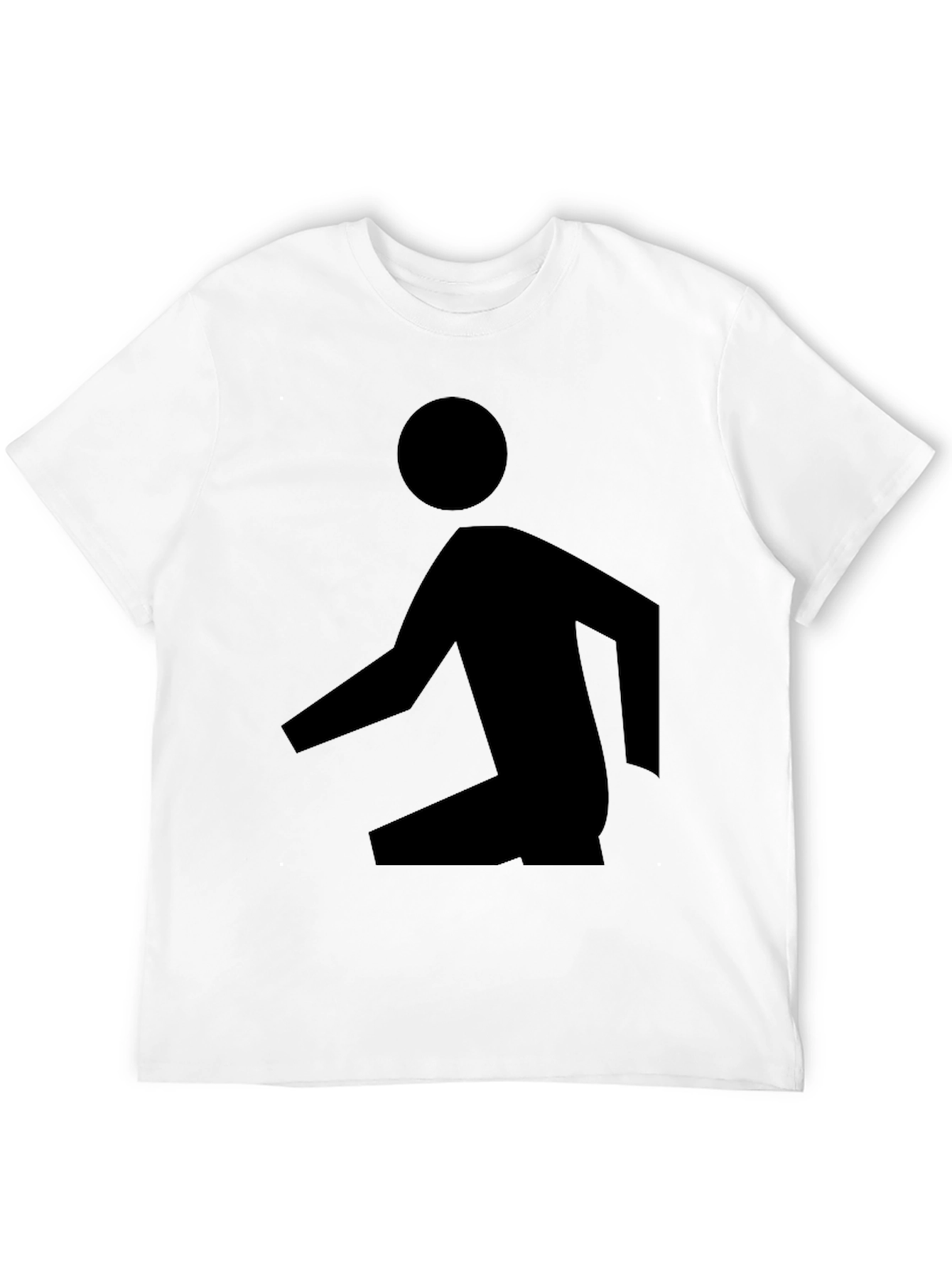 Abstract Man Black T-Shirt - Modern Graphic Tee