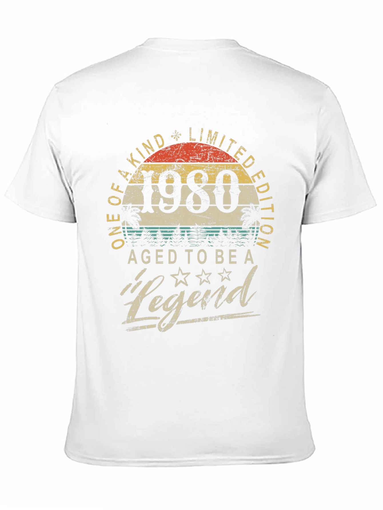1980 Aged to Be a Legend Graphic T-Shirt
