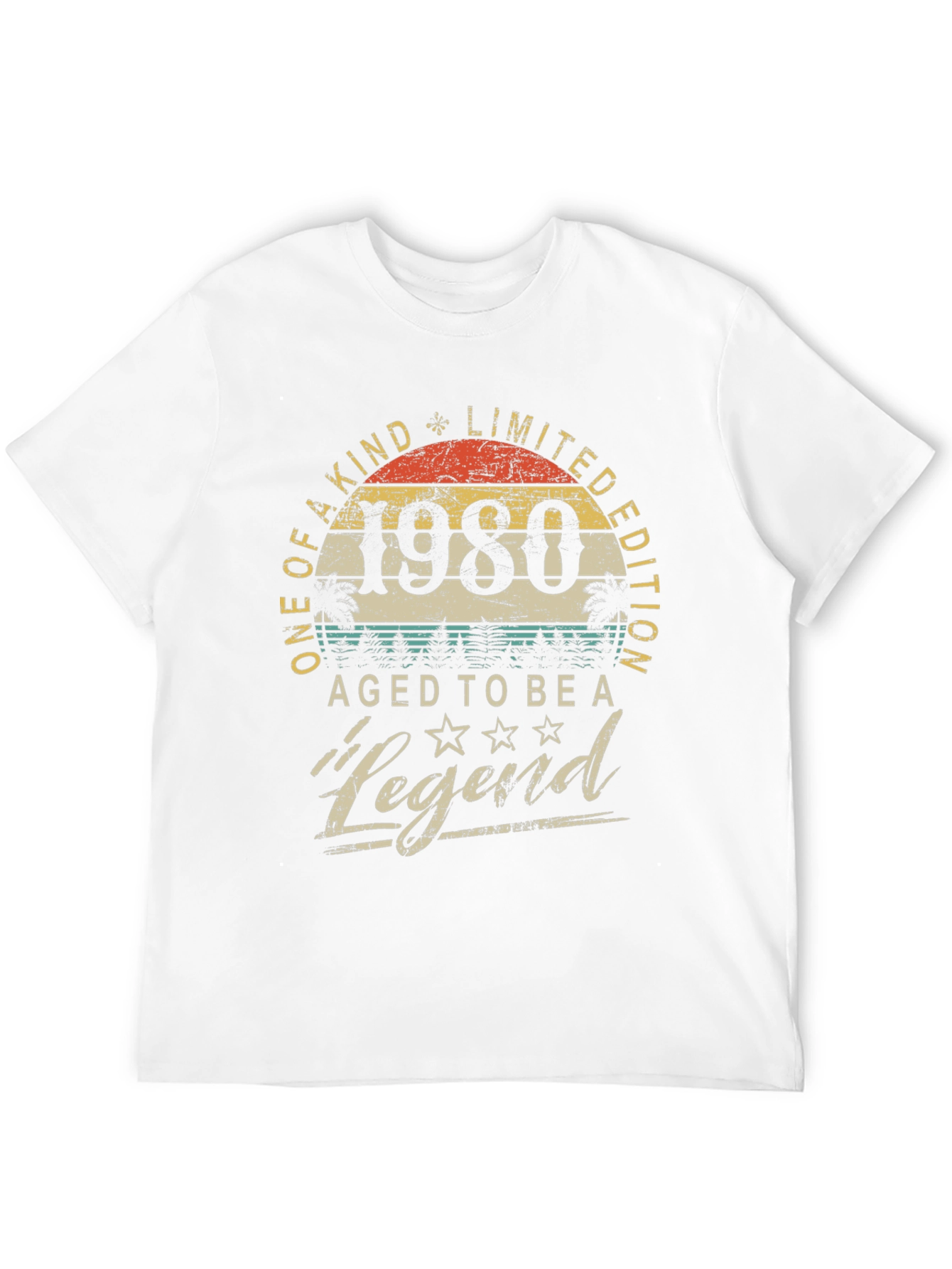 1980 Aged to Be a Legend Graphic T-Shirt