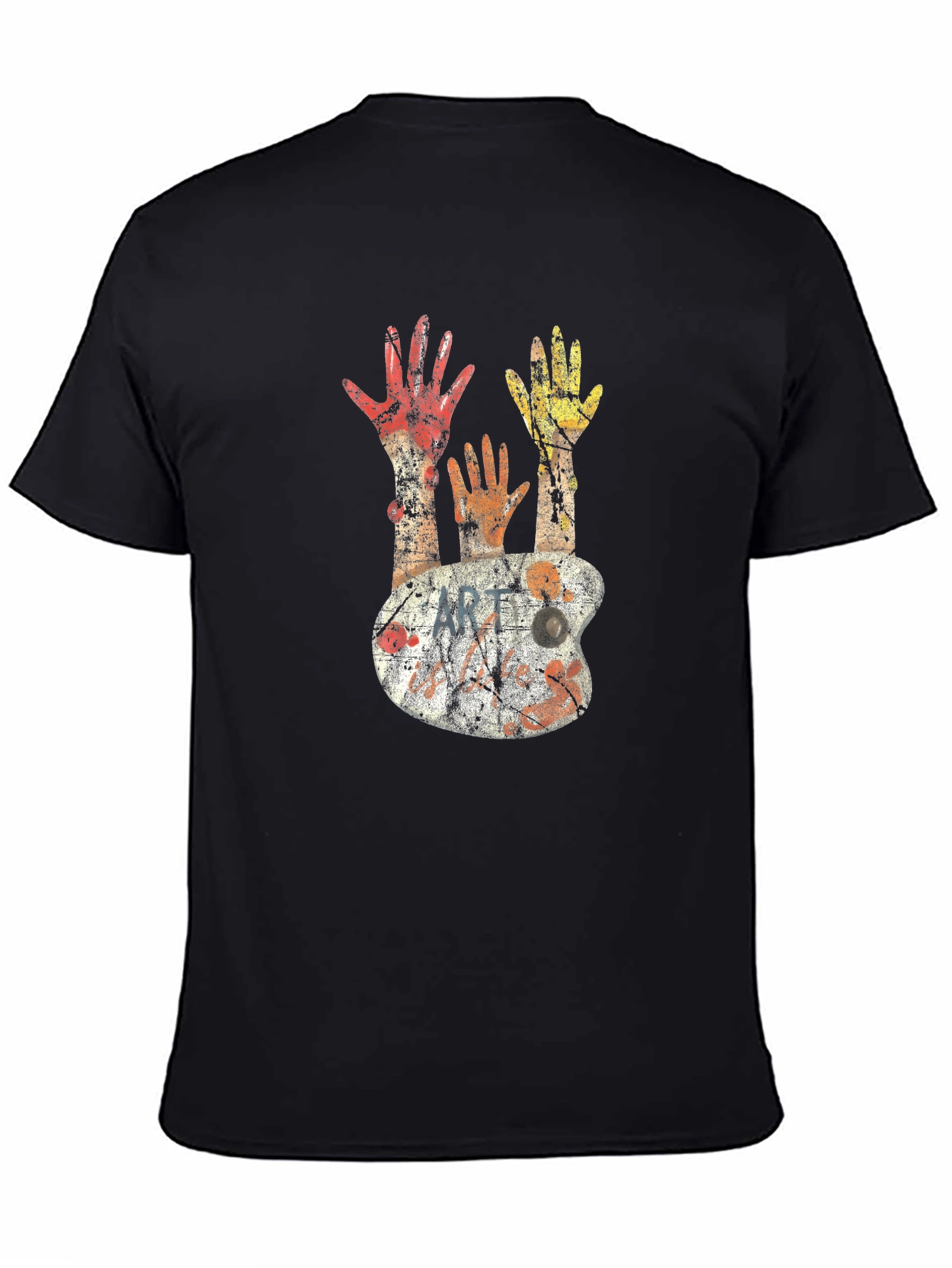 Abstract Art Palette Graphic Tee - Unisex