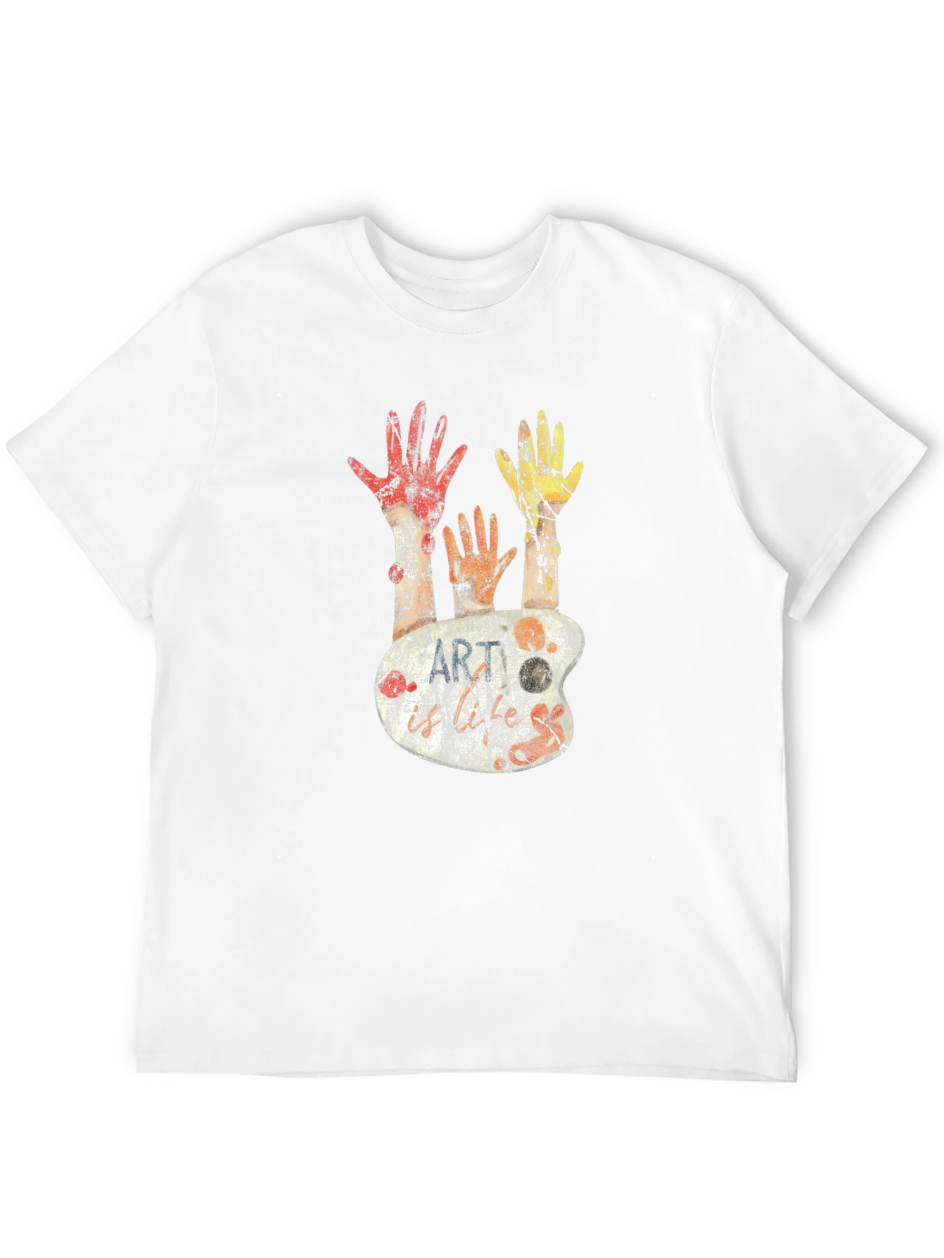 Abstract Art Palette Graphic Tee - Unisex