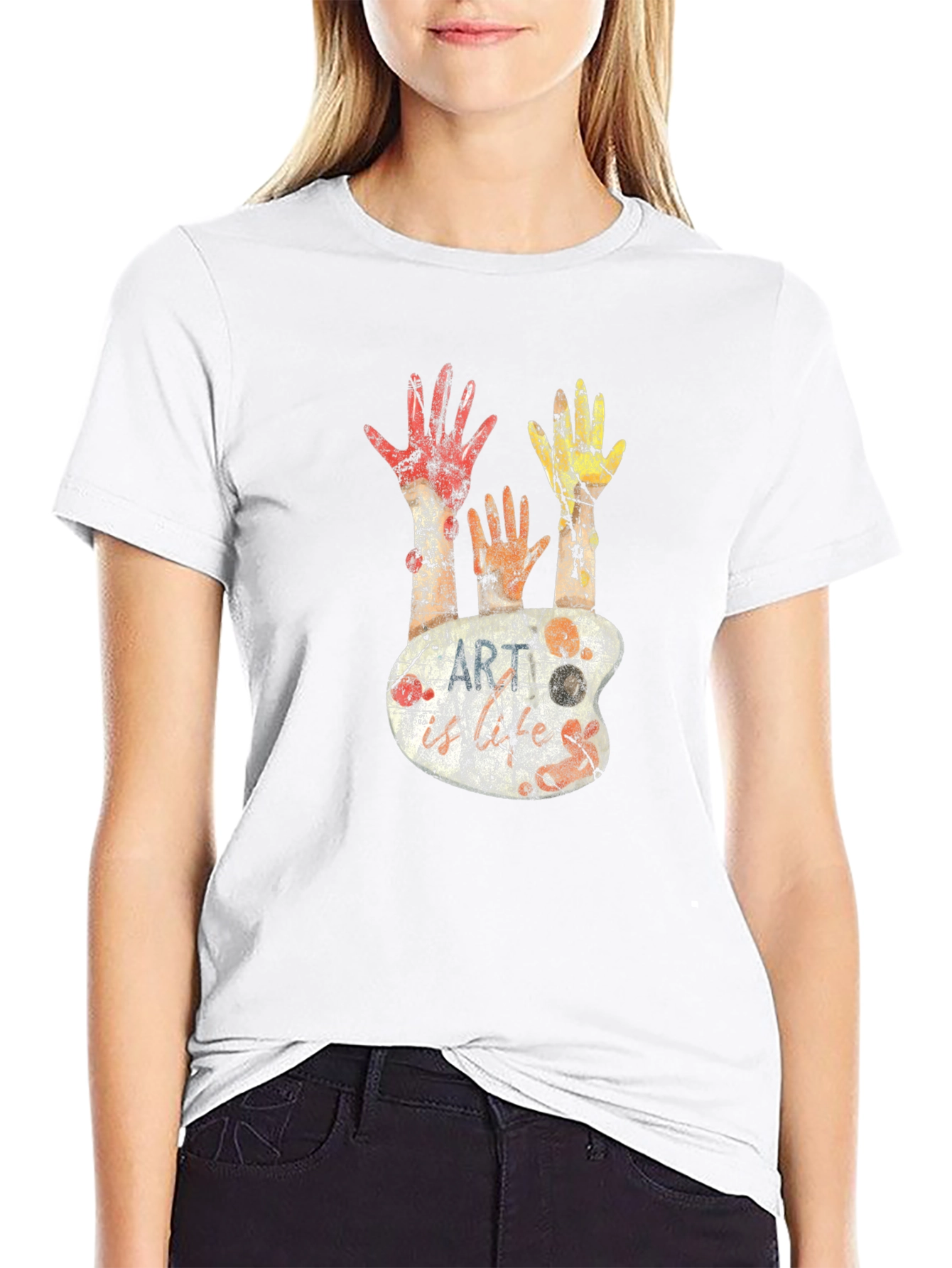 Abstract Art Palette Graphic Tee - Unisex