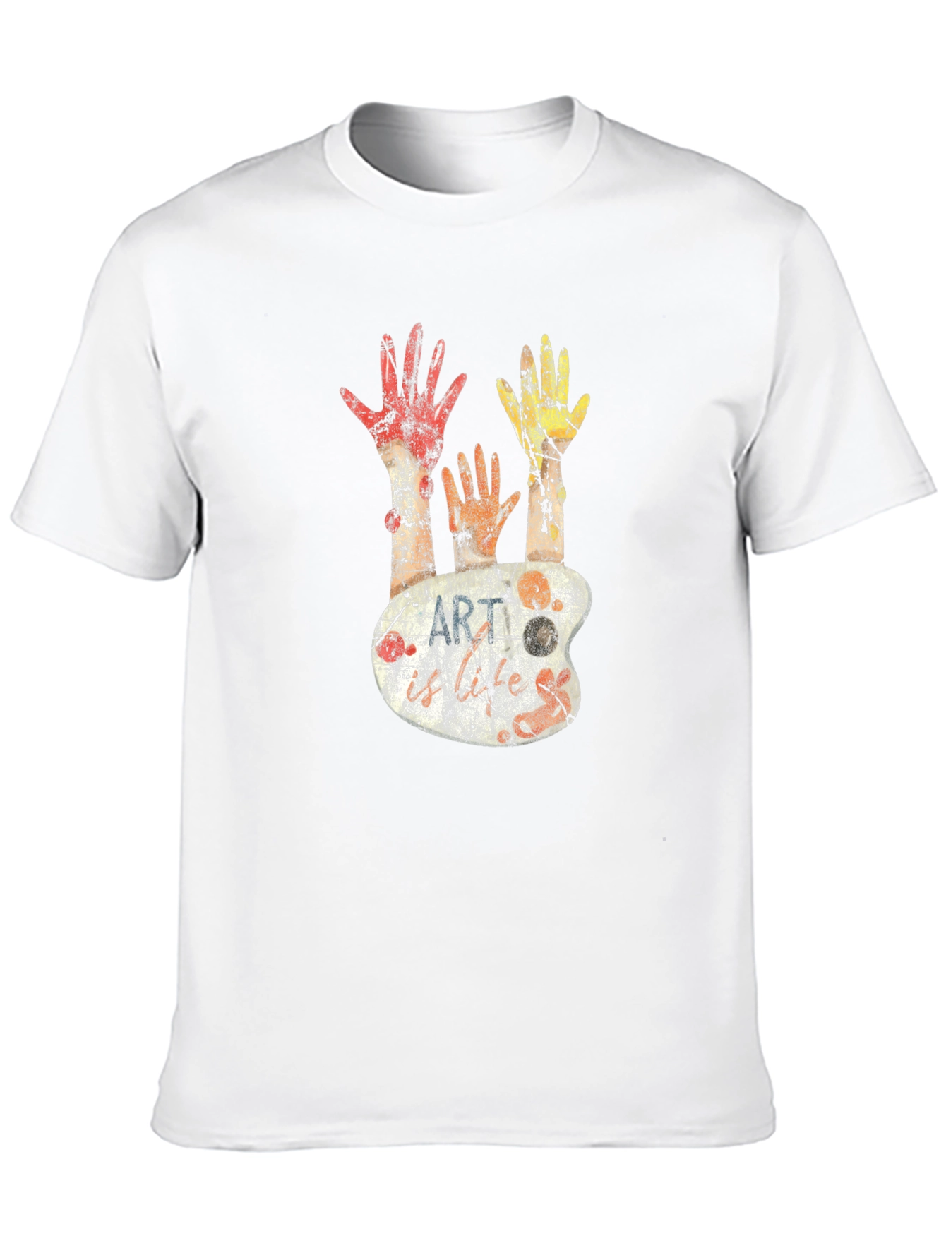 Abstract Art Palette Graphic Tee - Unisex