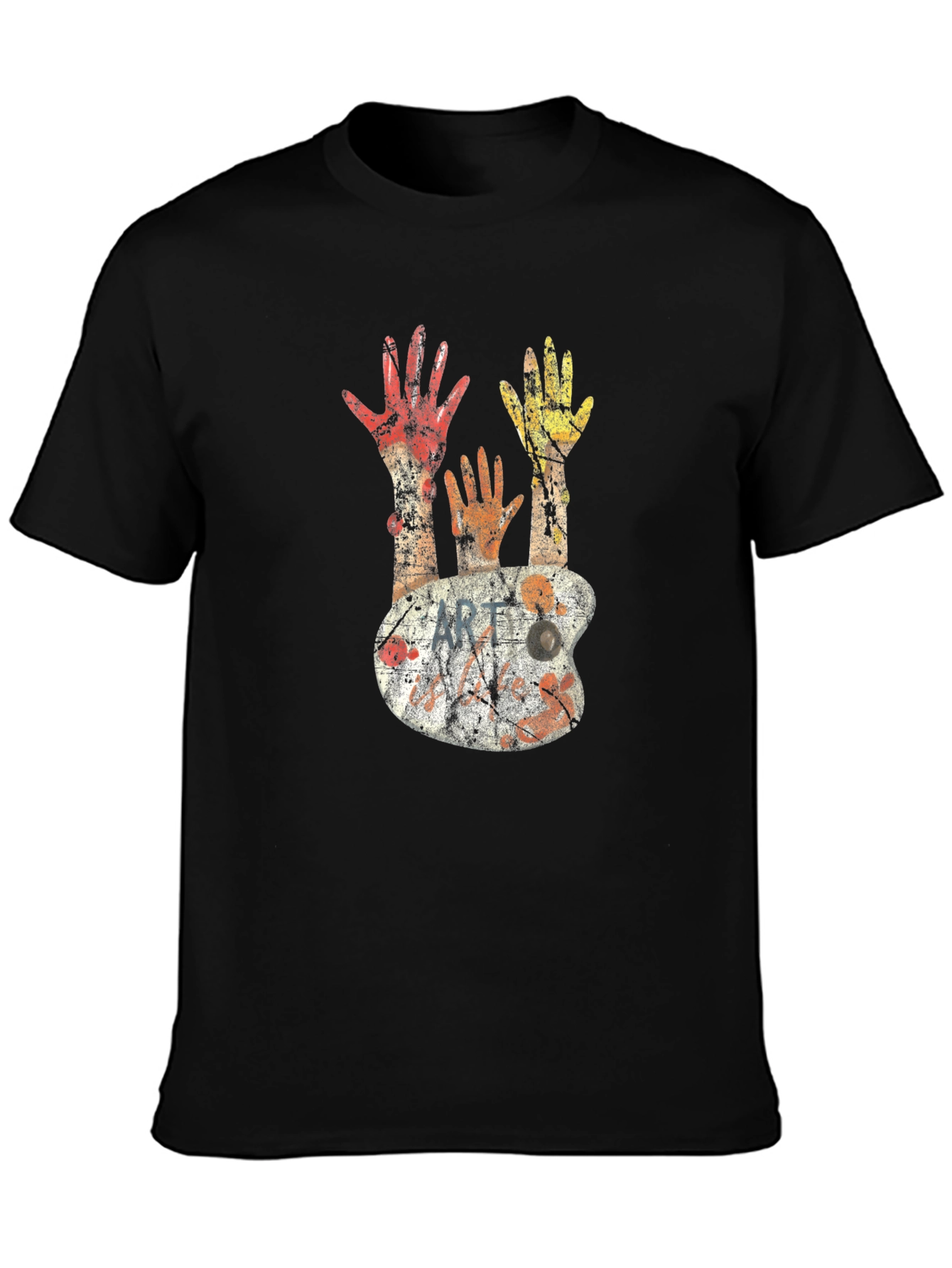 Abstract Art Palette Graphic Tee - Unisex