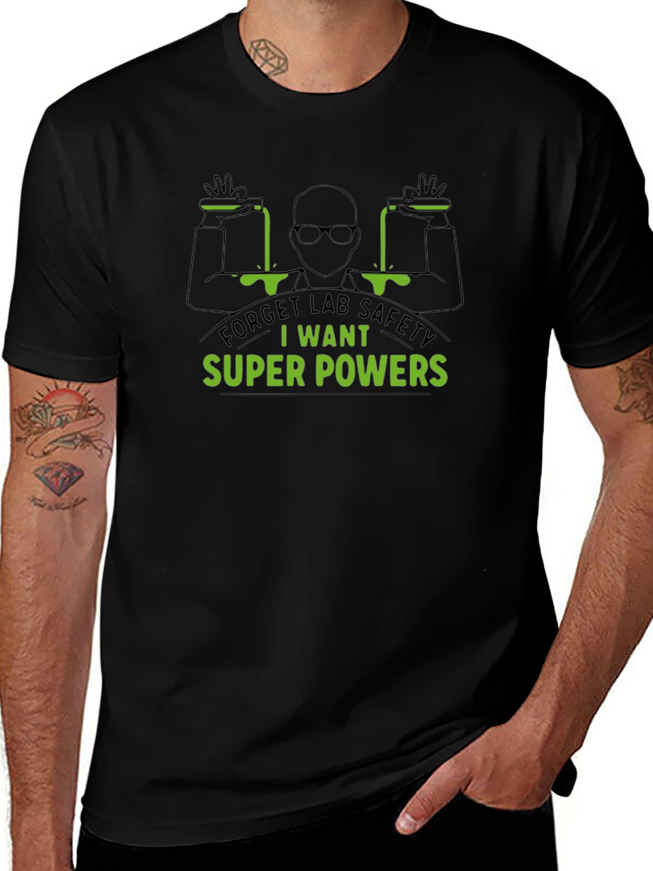 Super Powers T-Shirt Lab Safety Graphic Tee