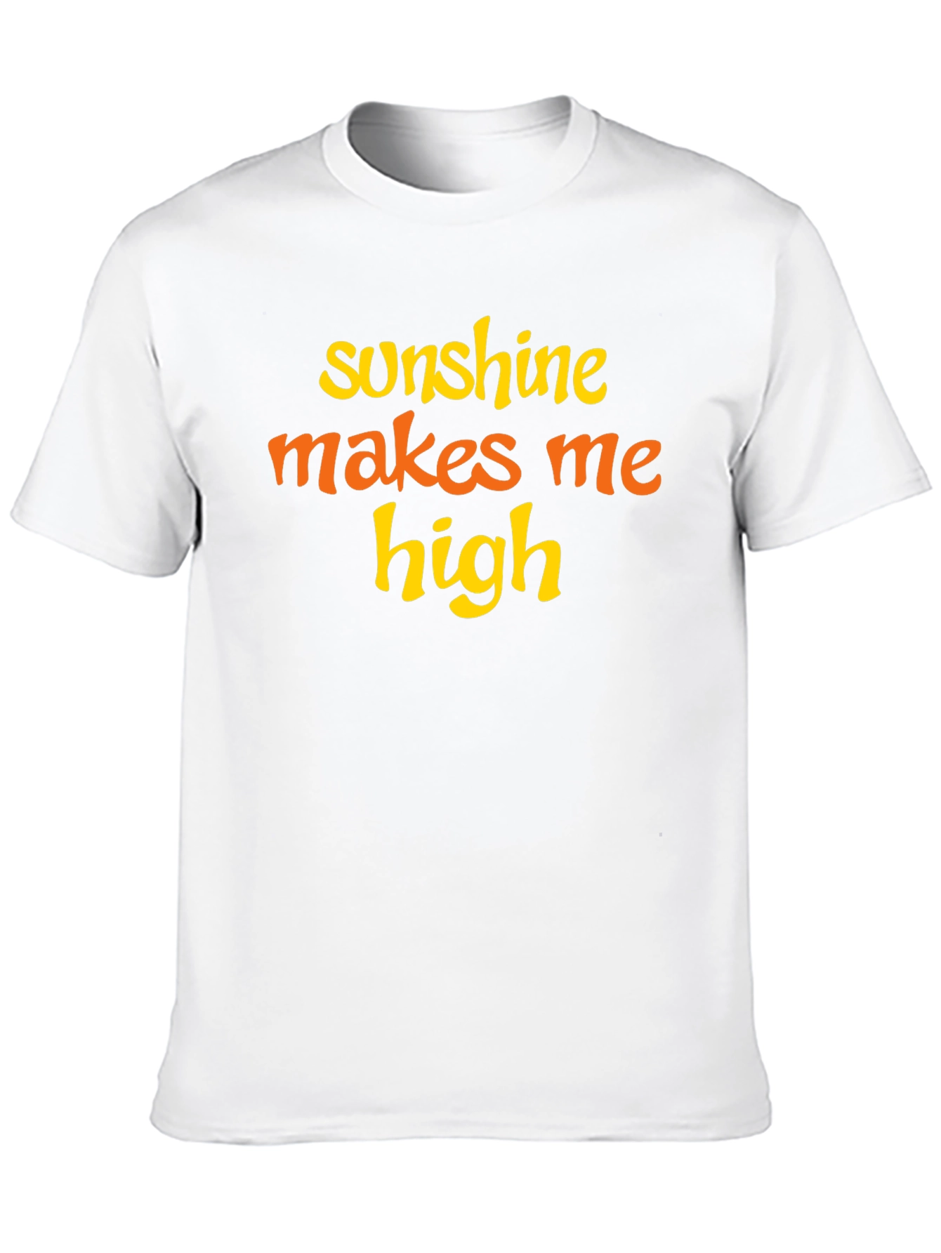 Sunshine Makes Me High Graphic Tee - Black