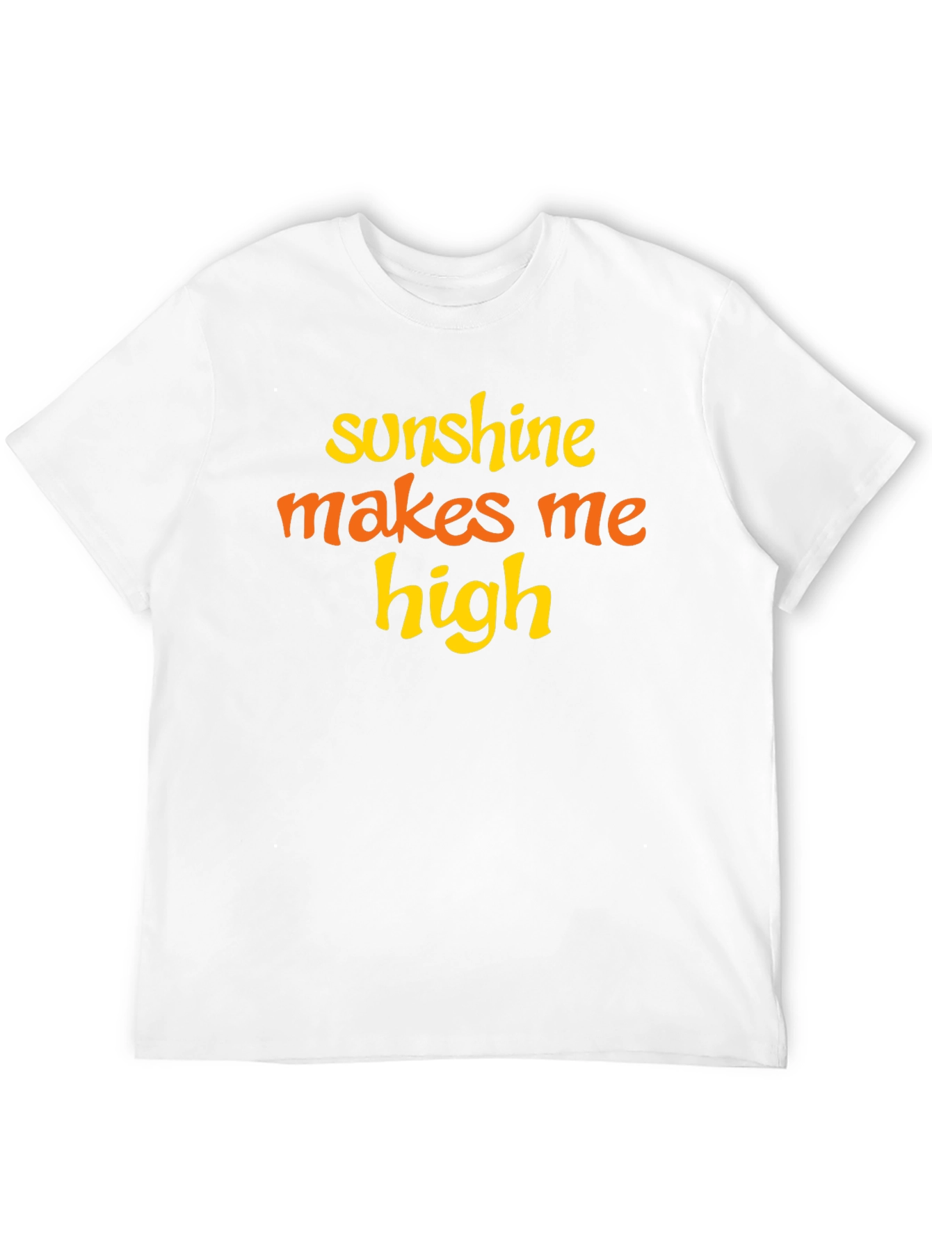 Sunshine Makes Me High Graphic Tee - Black