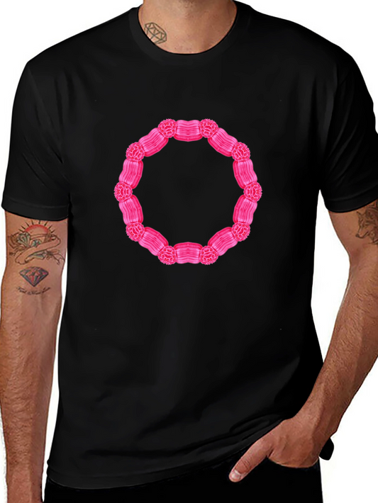 Abstract Ring Graphic Tee - Modern Casual Style