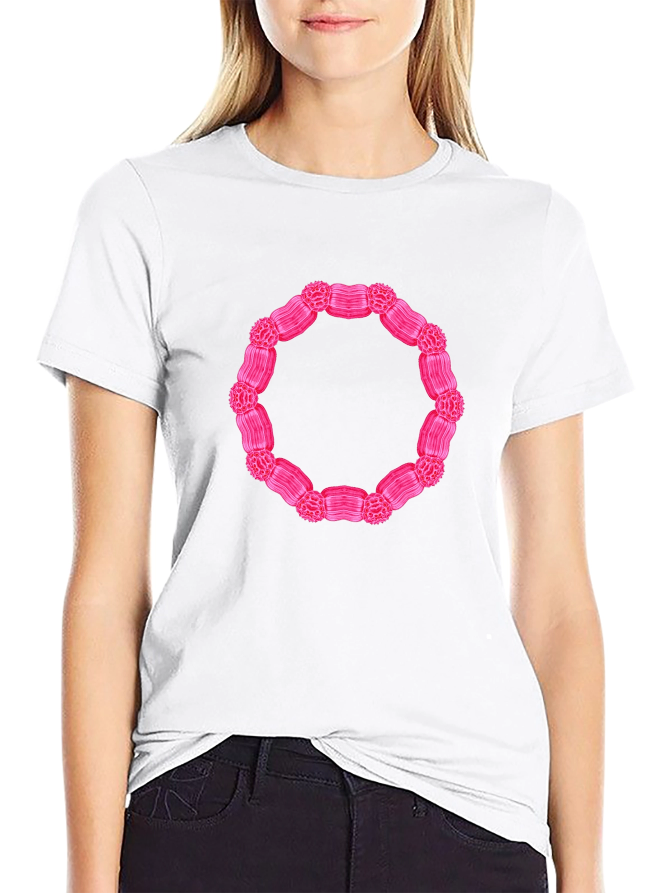 Abstract Ring Graphic Tee - Modern Casual Style