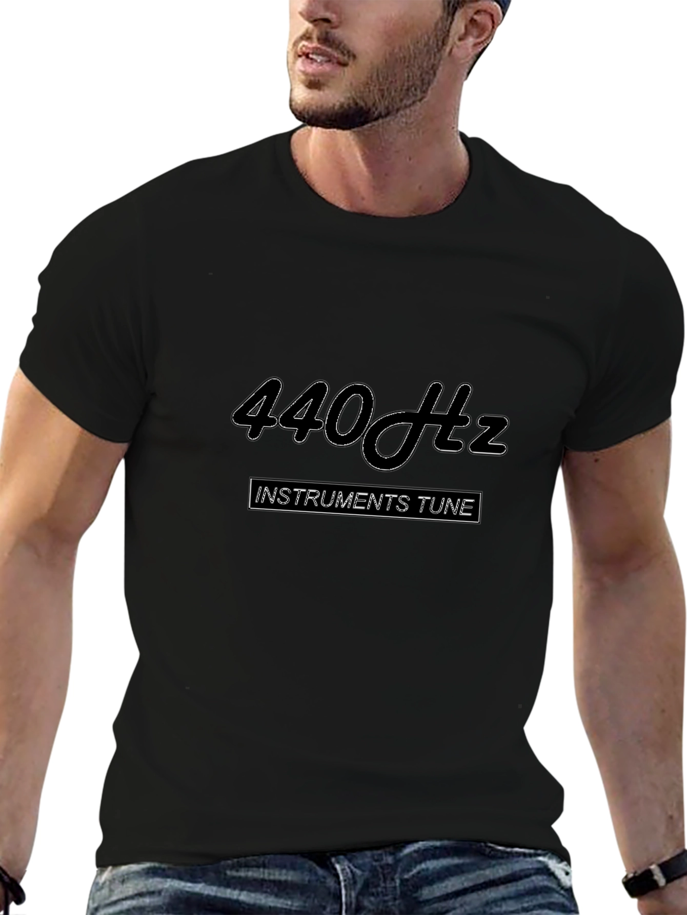 440Hz Instruments Tune Black T-Shirt