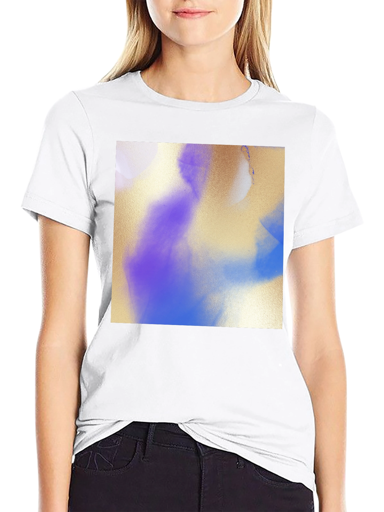 Abstract Art Graphic Tee - Modern Black T-Shirt