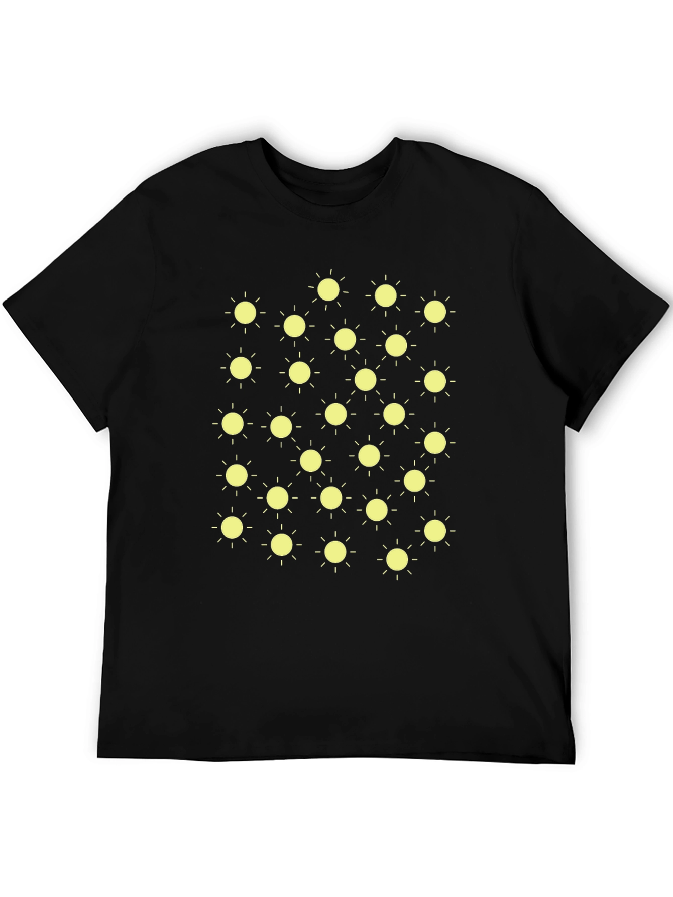 Sunny Day Black T-Shirt - Fun Graphic Tee
