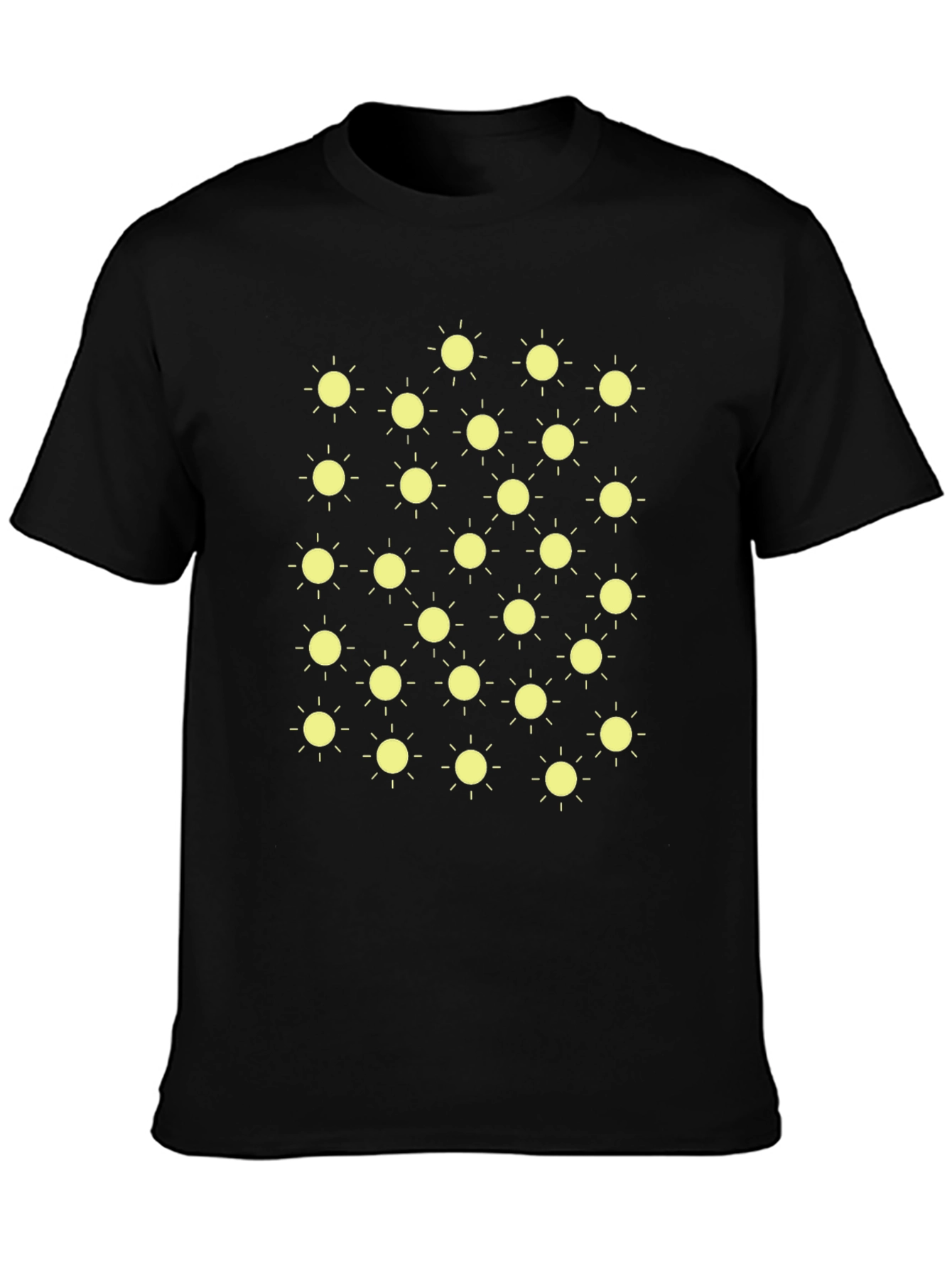 Sunny Day Black T-Shirt - Fun Graphic Tee