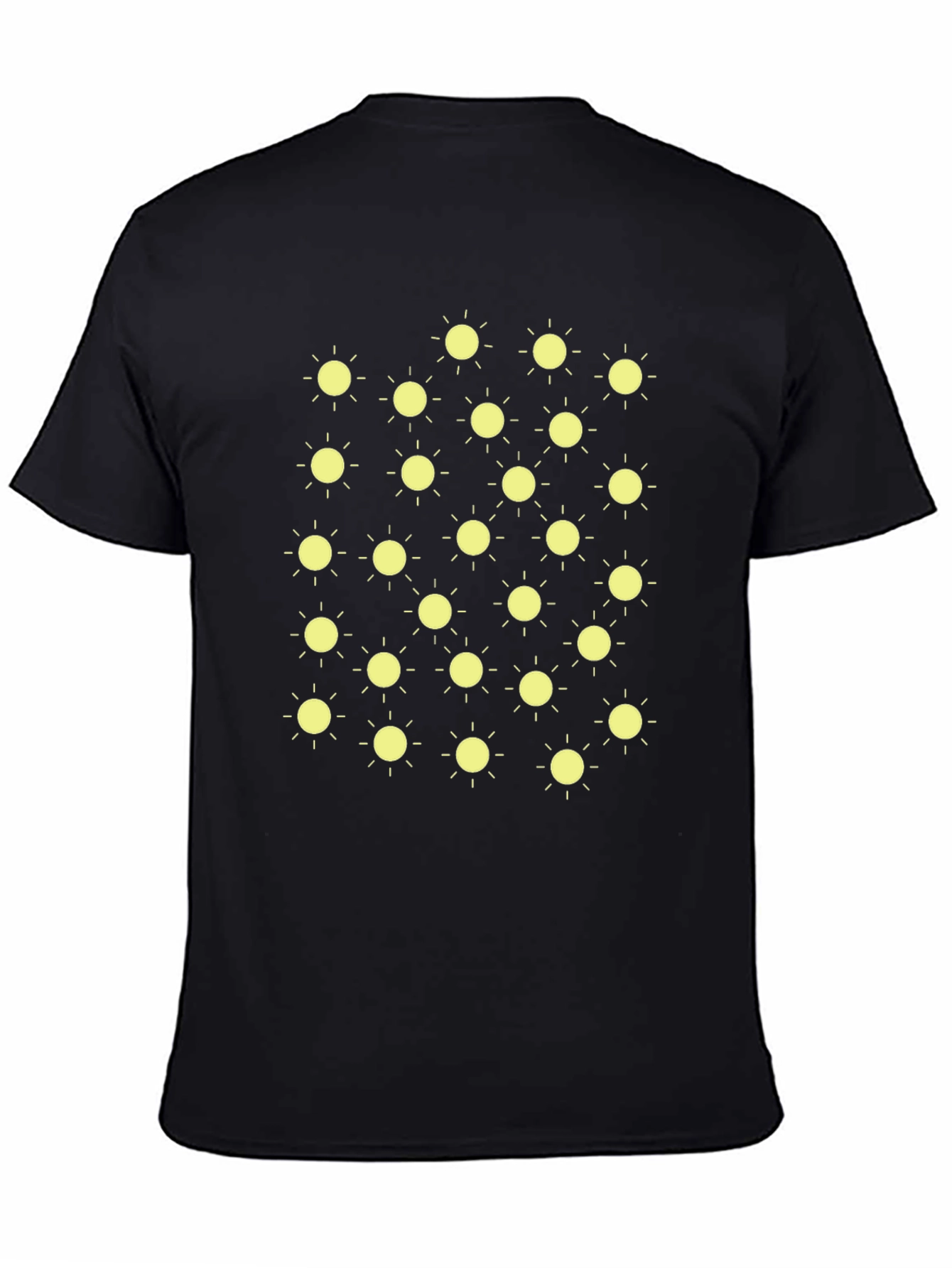 Sunny Day Black T-Shirt - Fun Graphic Tee